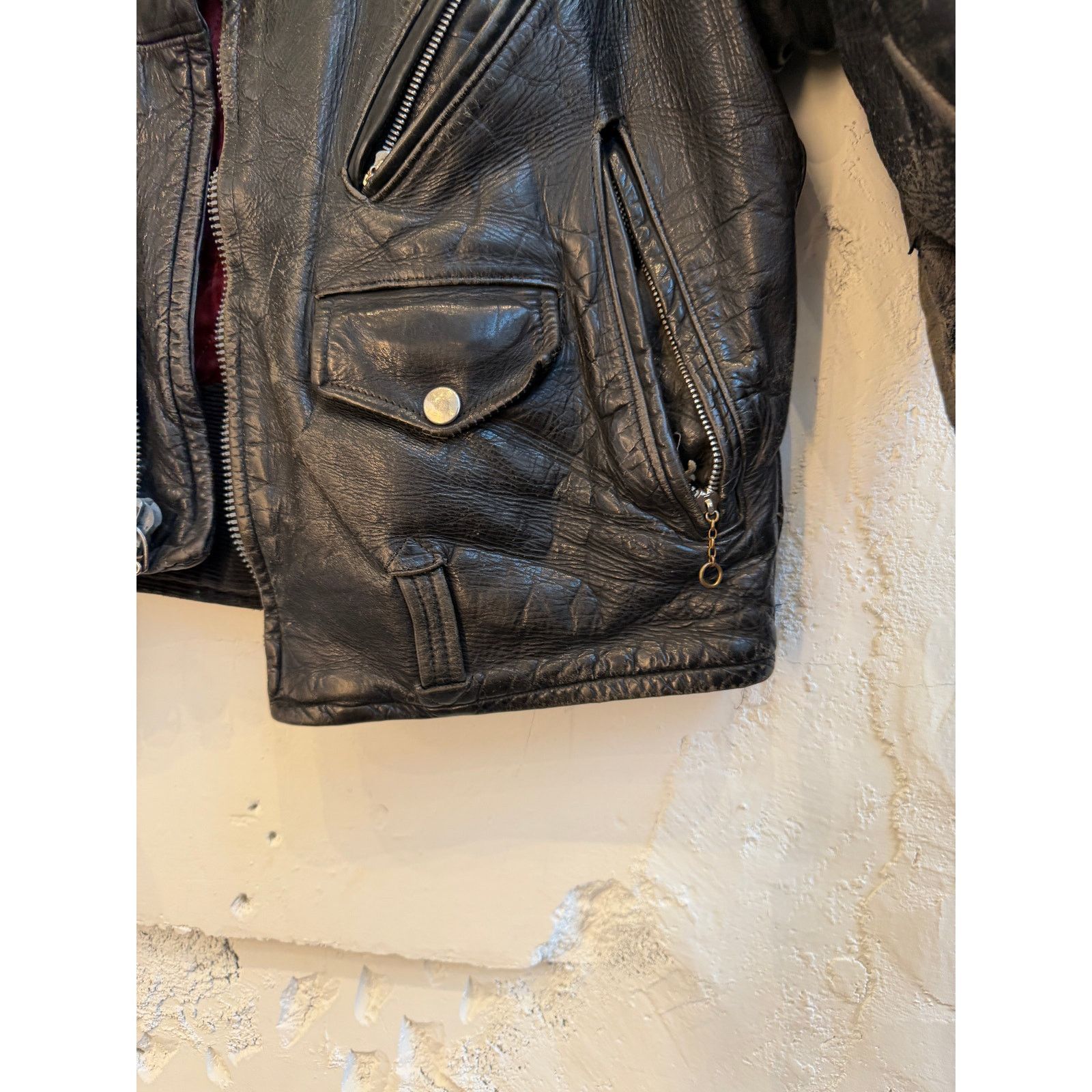 Vintage Vintage Kit Carson 50's Black Leather Moto Jacket Size US S / EU 44-46 / 1 - 6 Thumbnail