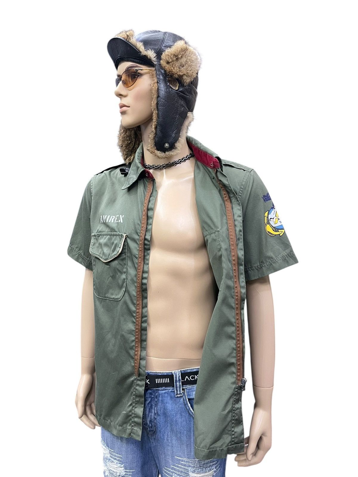 Avirex 💀Vintage Avirex USMC VMF-214 Whistling Death Shirt Size US L / EU 52-54 / 3 - 6 Thumbnail