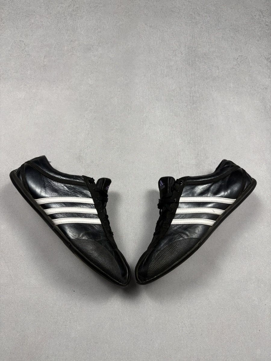 Adidas Vintage Adidas Leather Trainers Y2K 00s Sneakers 2007 Black Size US 7 / IT 37 - 1 Thumbnail