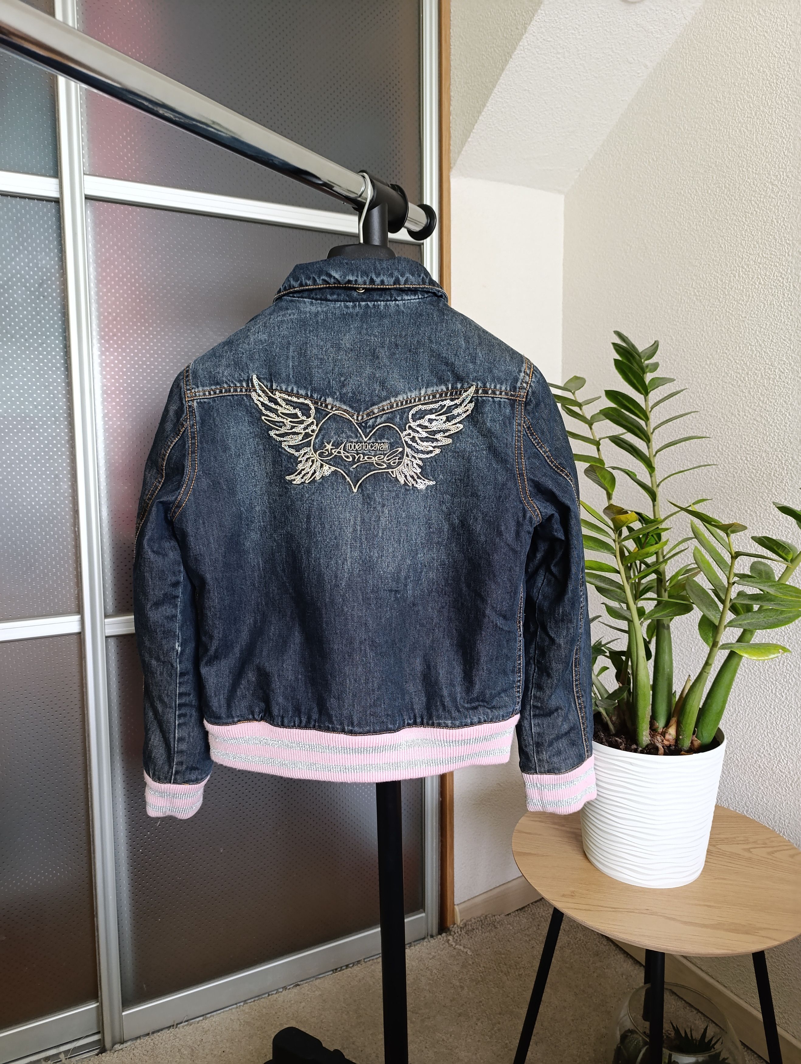 Roberto Cavalli ANGELS BY ROBERTO CAVALLI WOMEN'S INSULATED DENIM JACKET Size XS / US 0-2 / IT 36-38 - 1 Thumbnail