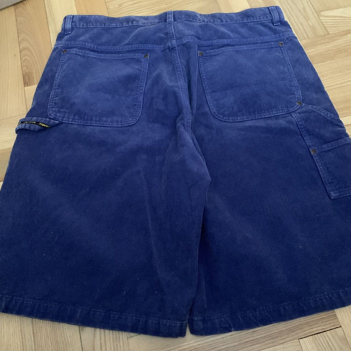 Supreme Supreme Washed Corduroy Double Knee Painter Short 34 Blue Size US 34 / EU 50 - 2 Thumbnail