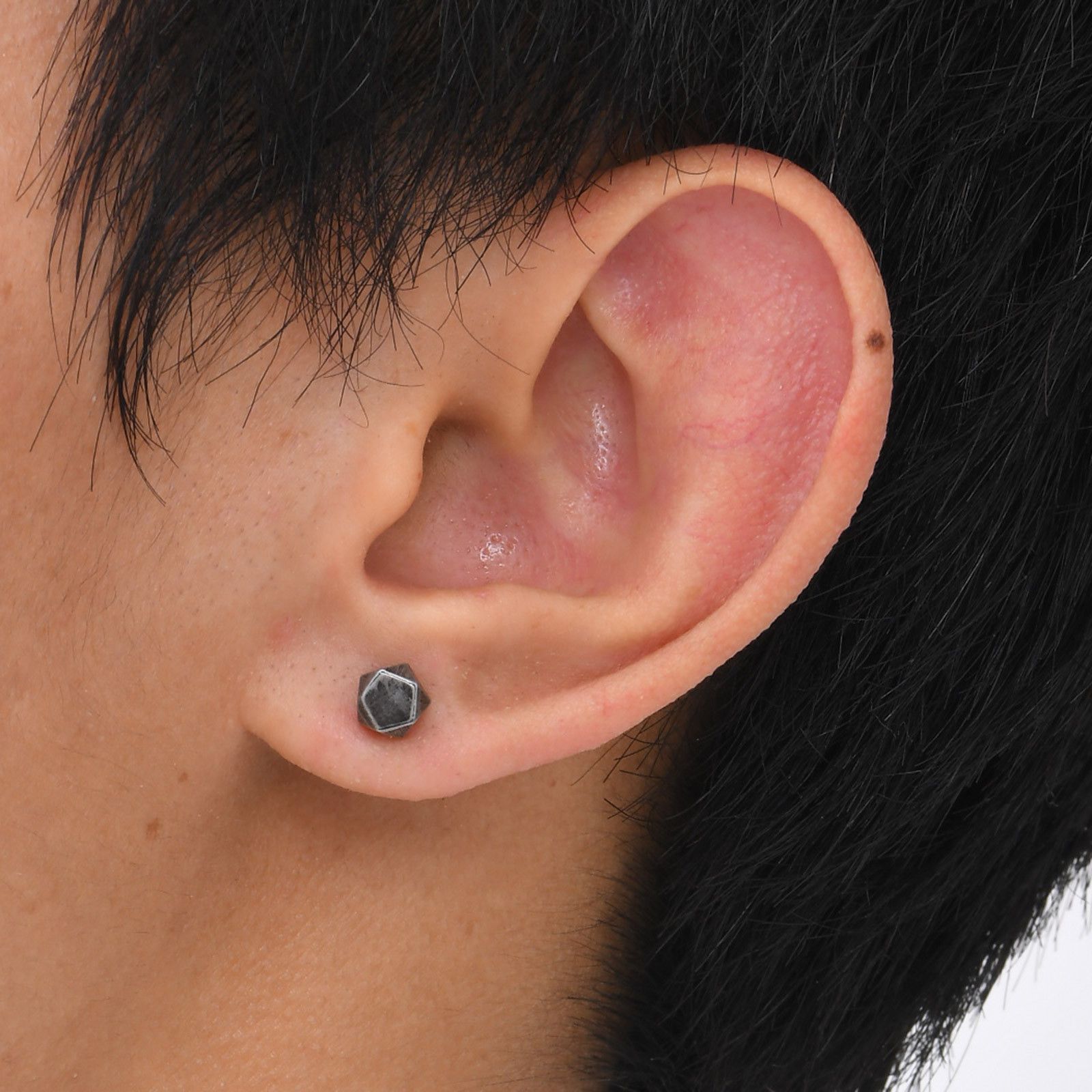 Jewelry Hip-hop Earrings One Pairs Chrome Jewelry Size ONE SIZE - 1 Thumbnail