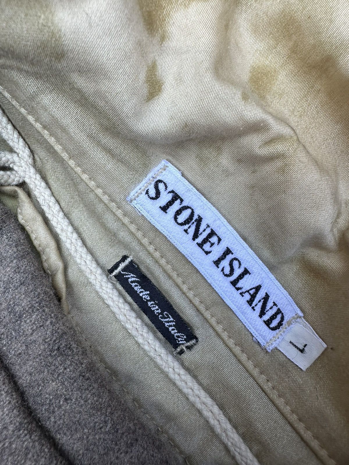 Stone Island × Vintage Stone Island Jacket Vintage 1992 Raso Gommato Size US L / EU 52-54 / 3 - 9 Thumbnail