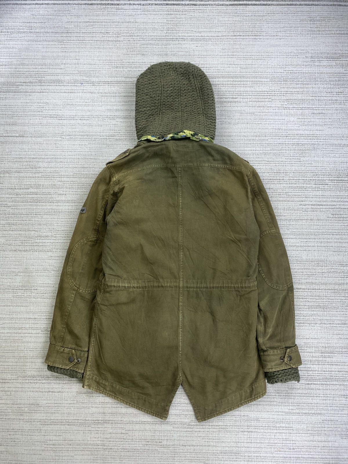 Vintage Vintage Arkap Military Made In Italy Canvas Hoodie Jacket Size US M / EU 48-50 / 2 - 2 Thumbnail