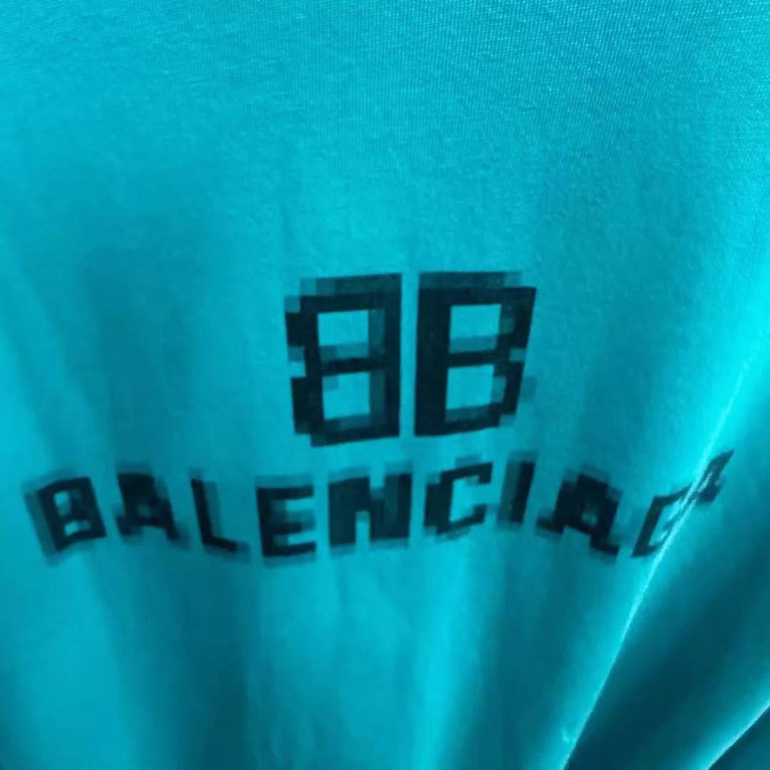 Balenciaga Balenciaga NWT Lake Green Mosaic Double B SS OS/XS Size US XS / EU 42 / 0 - 3 Thumbnail