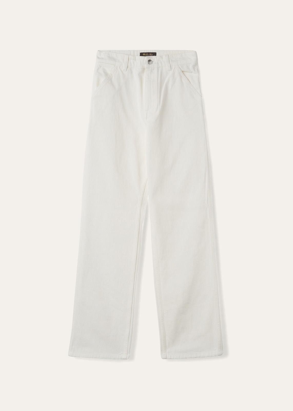 Loro Piana o1srvl11e0125 Releigh Denim Pant in White Size 30" / US 8 / IT 44 - 1 Thumbnail