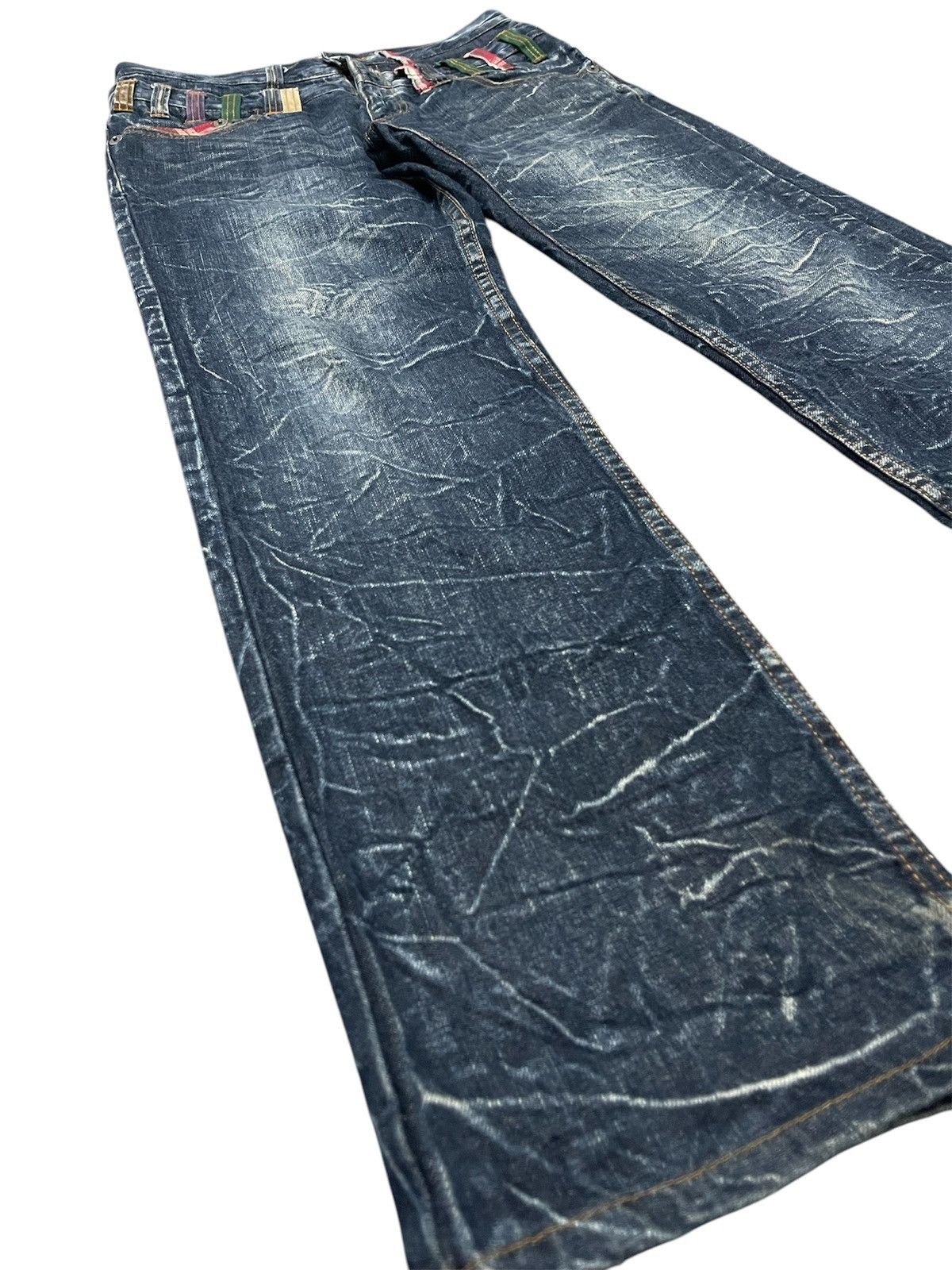 Japanese Brand × Vintage Nylaus Clawmark Double Waist Jeans Ppfm Undercover Style Size US 32 / EU 48 - 10 Thumbnail