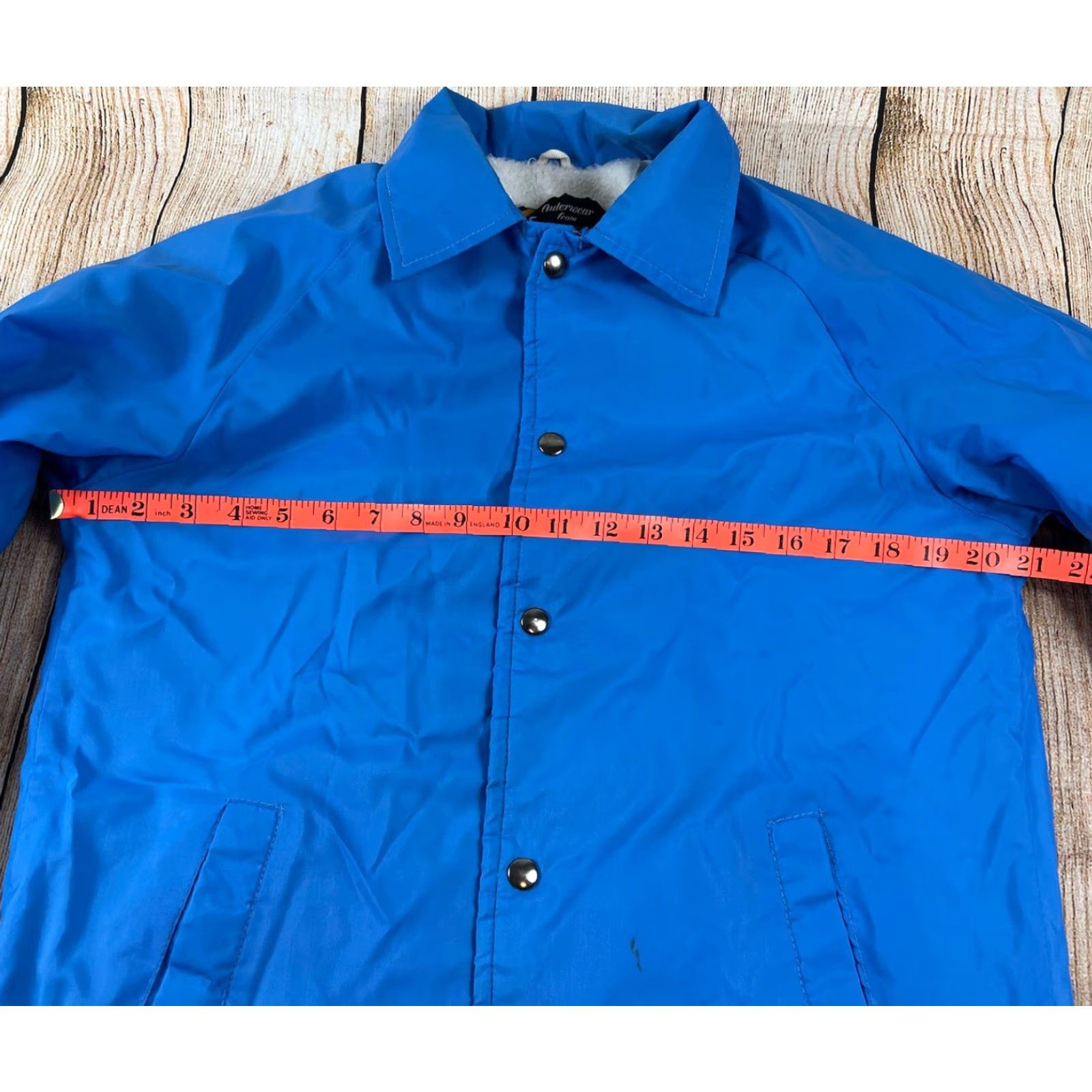 Sears VINTAGE Sears Jacket 90s Windbreaker Blue Lined Button S Men Small Size US S / EU 44-46 / 1 - 5 Thumbnail