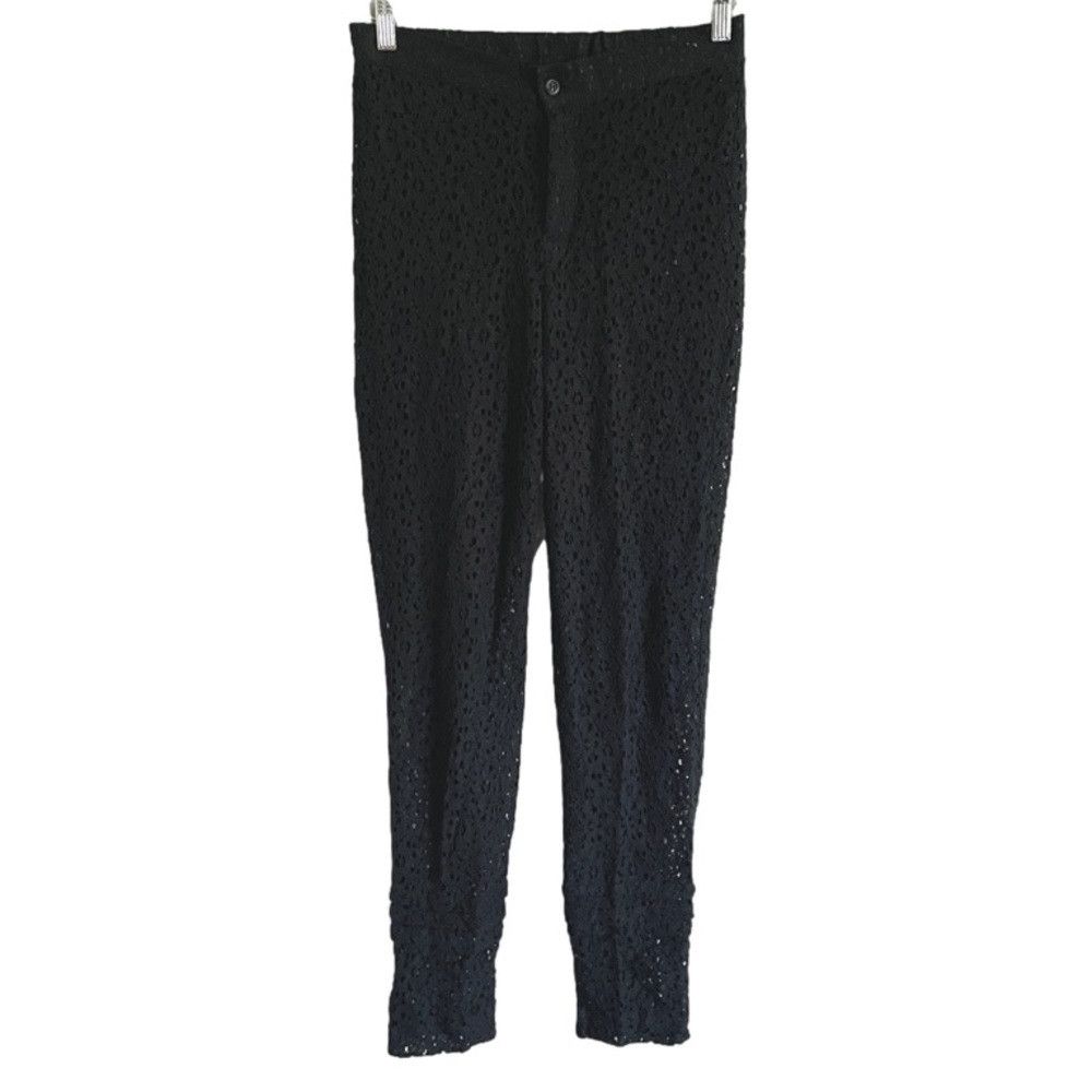 Other Eyelet Lace High Rise Tapered Pants - 28" Waist / Medium Size 28" / US 6 / IT 42 - 3 Thumbnail