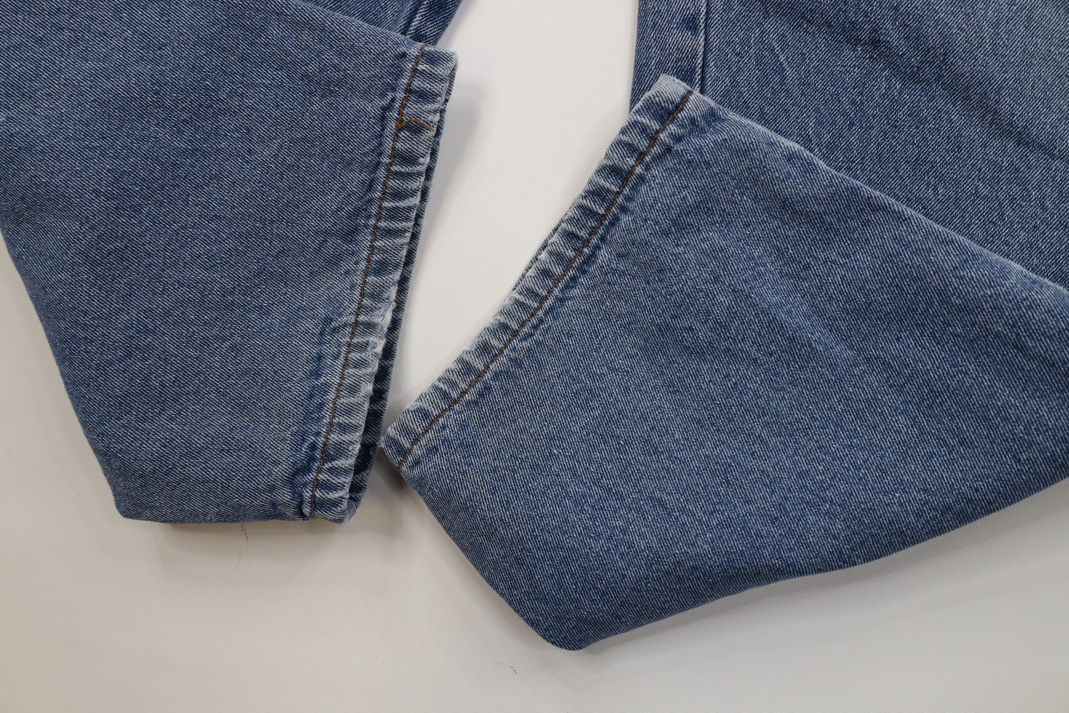 Vintage Vintage 90s Streetwear Lined Wide Leg Denim Jeans Blue Size US 36 / EU 52 - 7 Thumbnail