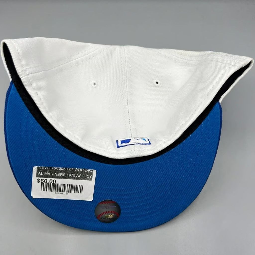 New Era Seattle Mariners Hat Men 7 3/4 59Fifty New Era Fitted Cap Size ONE SIZE - 8 Thumbnail