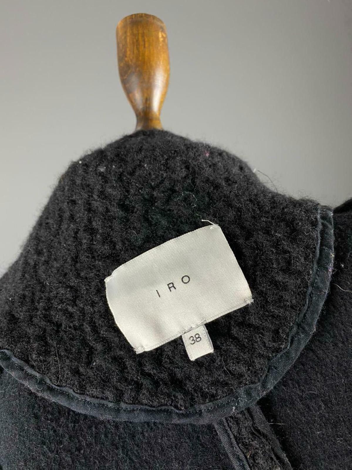Iro IRO Cody Black Shawl Asymmetric Zip Up Wool Jacket Size 38 Size M / US 6-8 / IT 42-44 - 7 Thumbnail