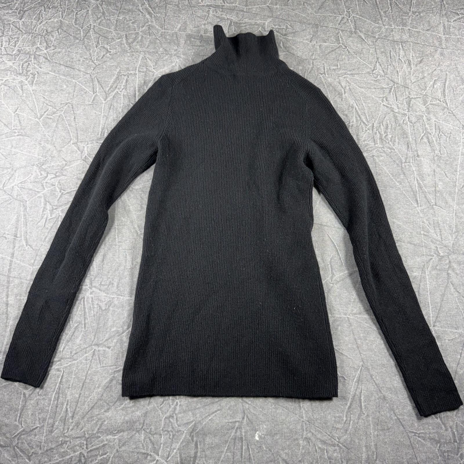 Vince Vince Shirt Women's S Black Long Sleeve Turtleneck Cashmere Size S / US 4 / IT 40 - 7 Thumbnail