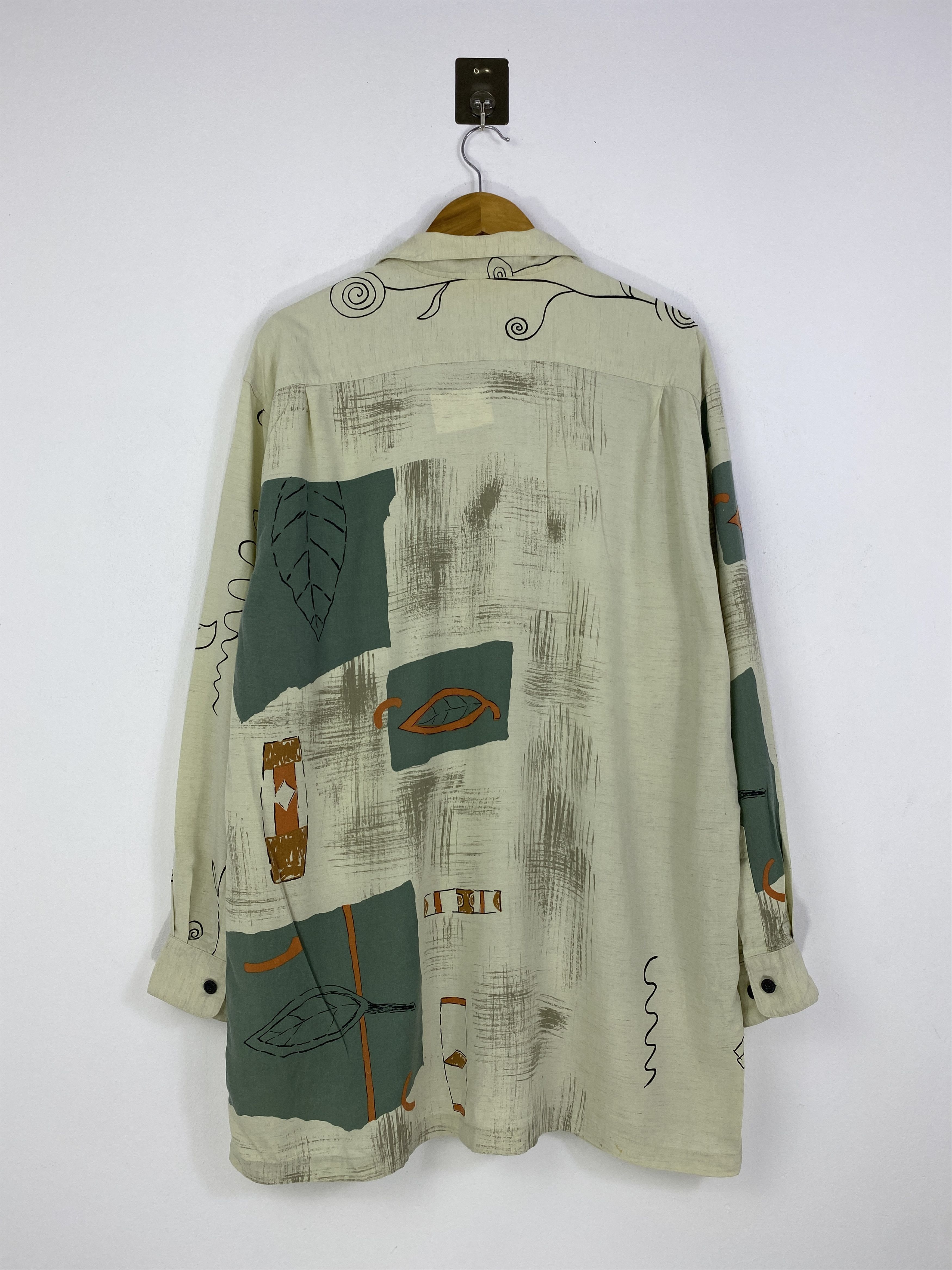 Lancel Vintage Lancel Paris Abstract Button Up Shirt TA0710 Size US L / EU 52-54 / 3 - 3 Thumbnail