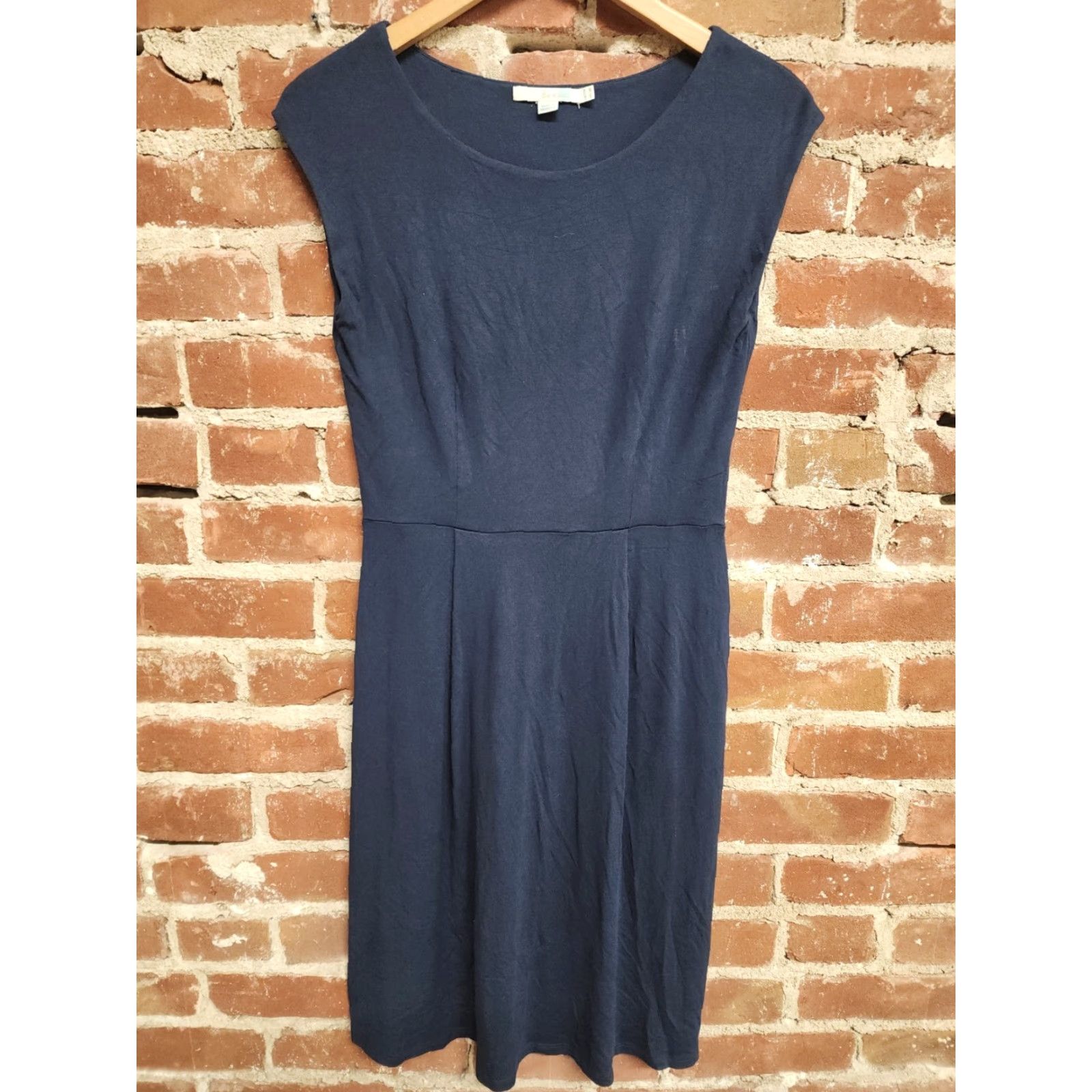 Boden Boden Shirt Dress Blue Sleeveless Size 8 Womens Viscose Knee Length SS-ROUND Neck Pullover Regular Size M / US 6-8 / IT 42-44 - 2 Thumbnail