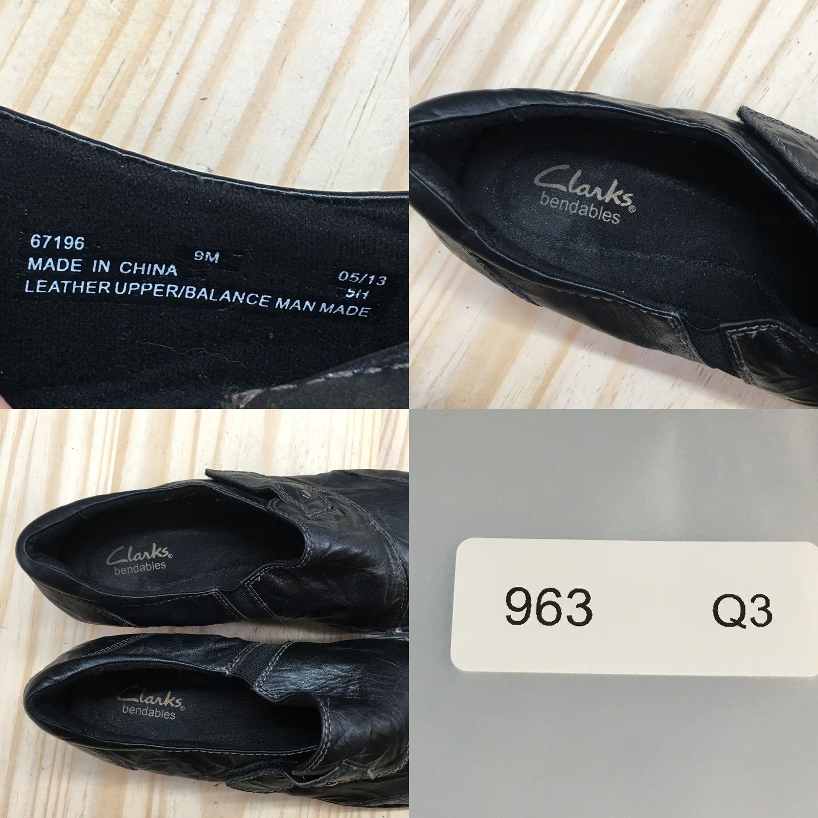 Clarks Clarks Loafer Womens 9M Black Carol Round Toe Slip On Casual Leather Shoes 67196 Size US 9 / IT 39 - 9 Thumbnail