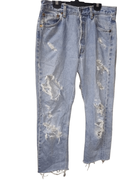 Levi's × Levi's Vintage Clothing Levis 501 Denim distressed Size US 30 / EU 46 - 3 Thumbnail