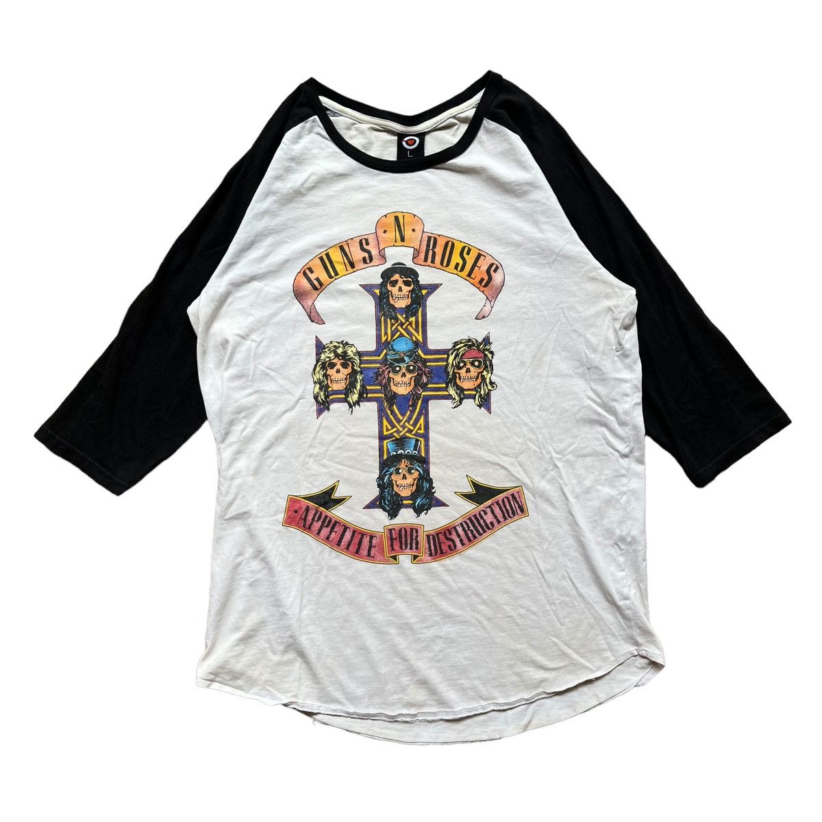 Band Tees Guns N Roses Band Raglan Tee Size US L / EU 52-54 / 3 - 1 Thumbnail