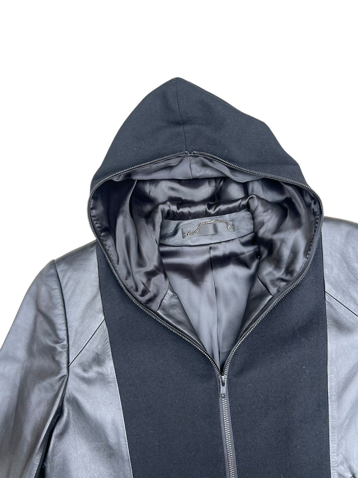 INJURY Injury Australia Hoodie Hybrid Leather Jacket Size US S / EU 44-46 / 1 - 5 Thumbnail