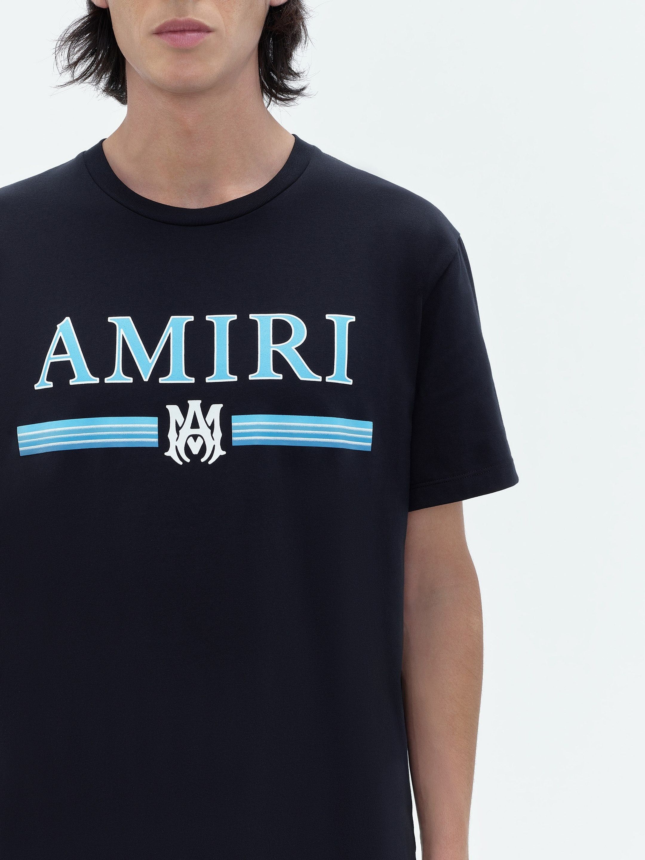 Amiri oc11z0225 MA Bar Short Sleeve T-Shirt in Black Size US XL / EU 56 / 4 - 6 Thumbnail