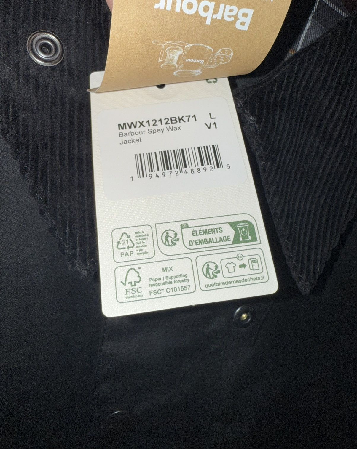 Barbour Barbour SL Spey Wax Jacket Size US L / EU 52-54 / 3 - 6 Thumbnail