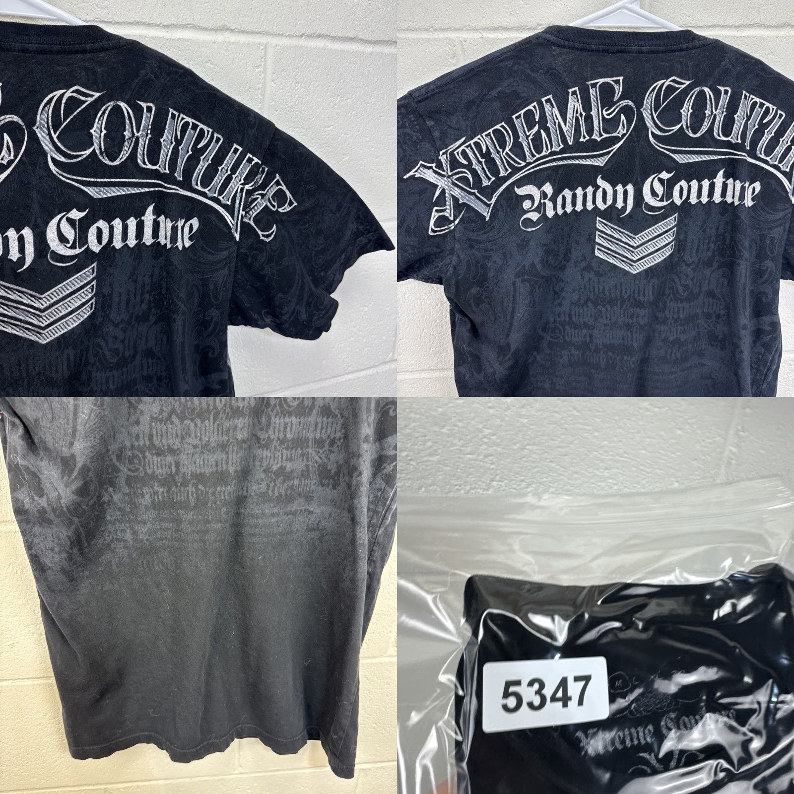 Affliction Affliction The Natural Xtreme Couture T Shirt M Black Logo Graphic Print Men Regular Size Medium Vintage No N/A Size US M / EU 48-50 / 2 - 9 Thumbnail
