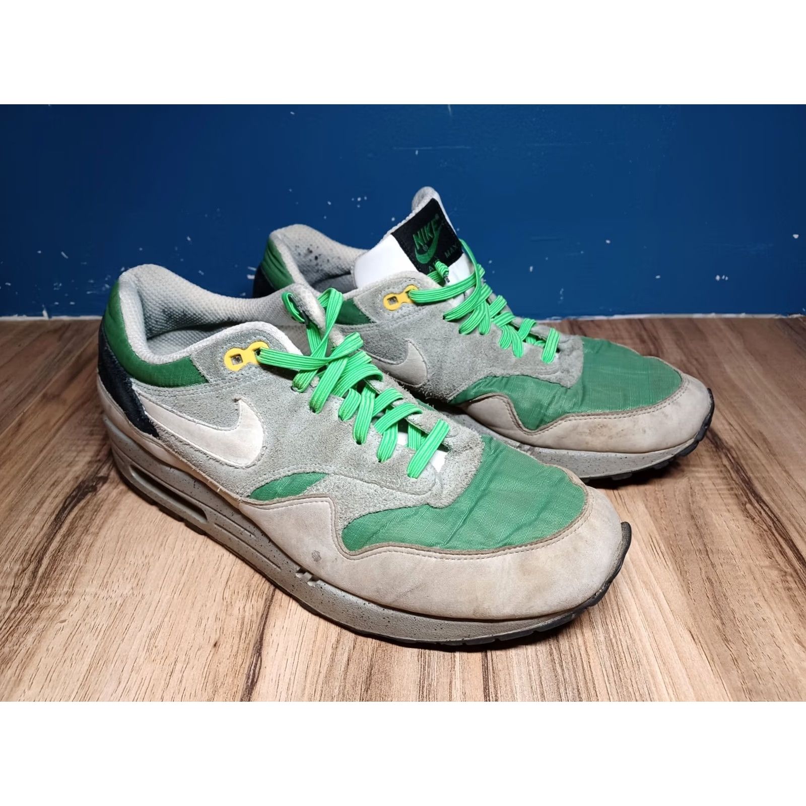 Nike VINTAGE Nike Air Max 1 2006 Skulls Pack Classic Green Sneakers size 9.5 Mens Shoes Size US 10 / EU 43 - 2 Thumbnail
