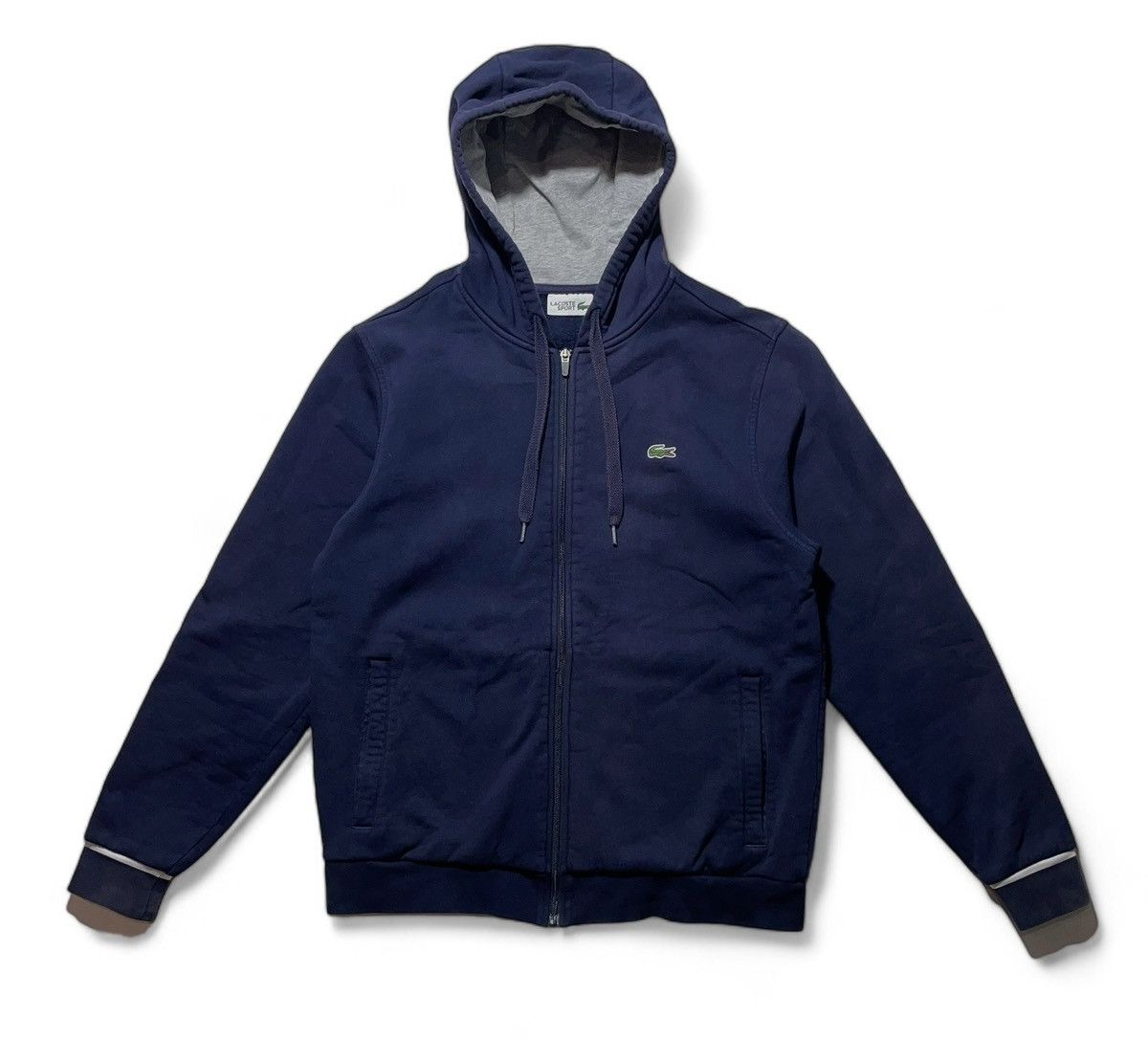 Lacoste Lacoste Sport Bog Logo Zip Hoodie Size US L / EU 52-54 / 3 - 2 Thumbnail