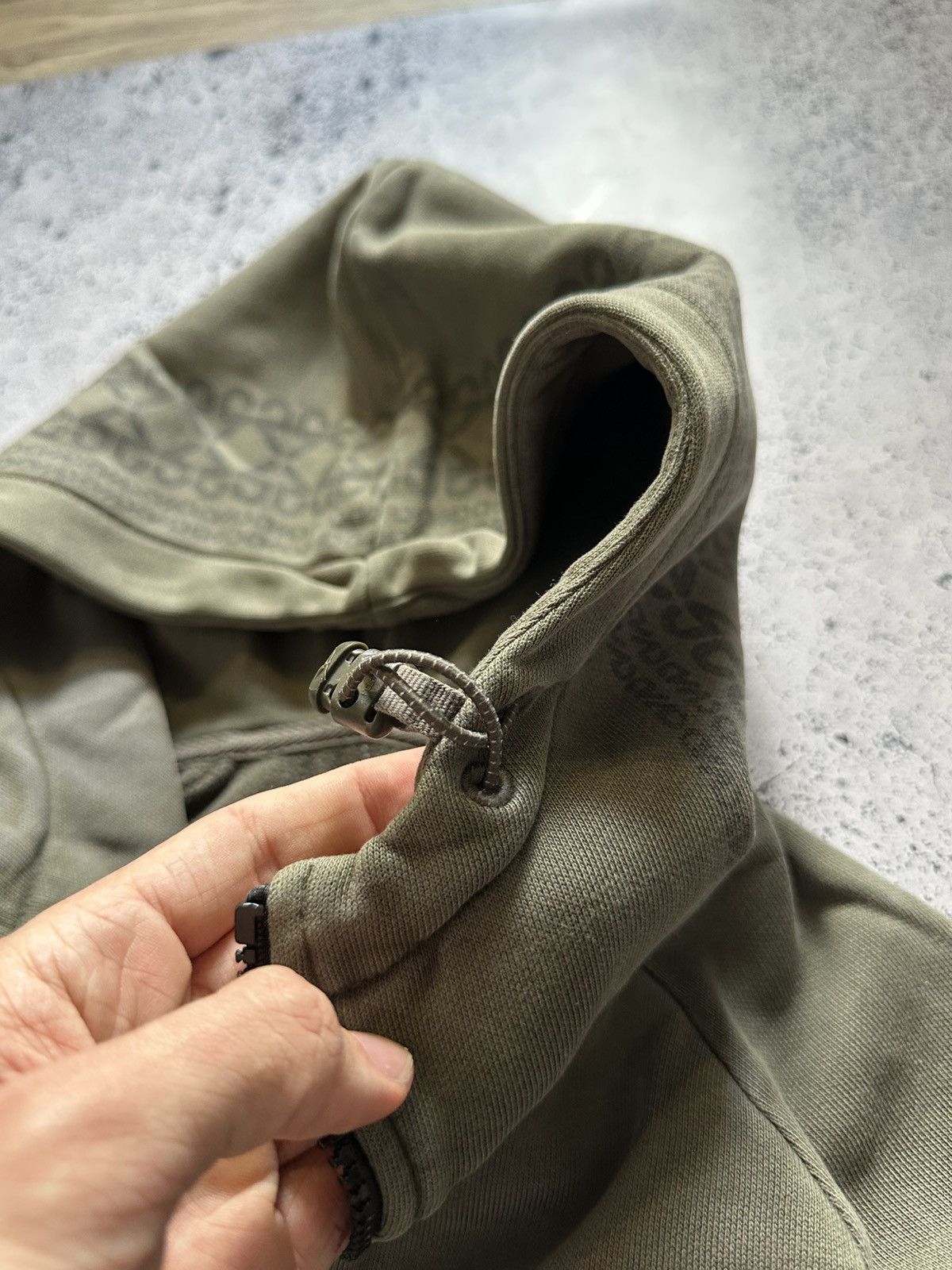 Nike × Vintage Vintage Nike Zip Hoodie Khaki Mini Logo Y2K USA Size US S / EU 44-46 / 1 - 5 Thumbnail