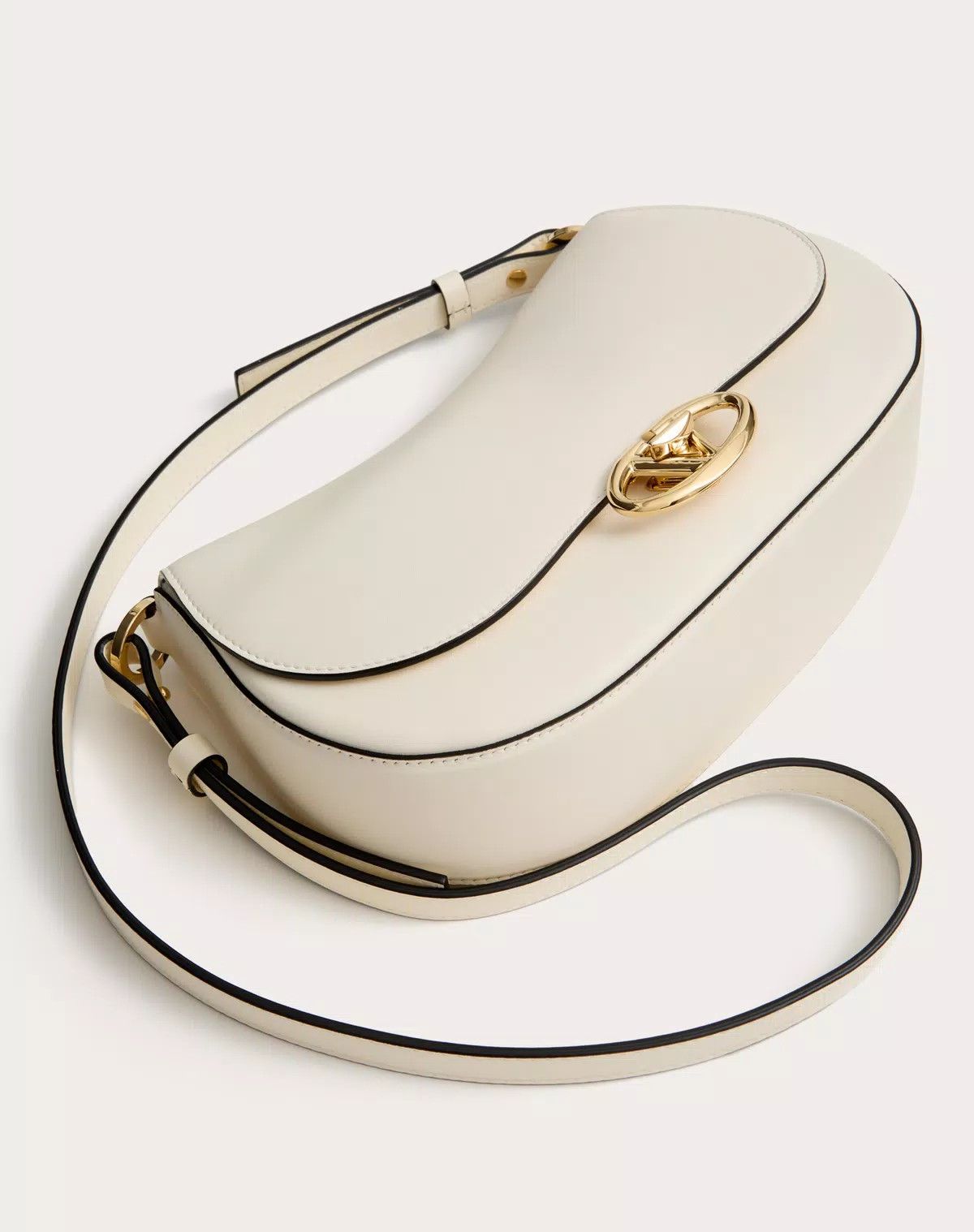 Valentino oc11z0725 Size:OS/ Shoulder Bag In Nappa Calfskin in White Size ONE SIZE - 5 Thumbnail