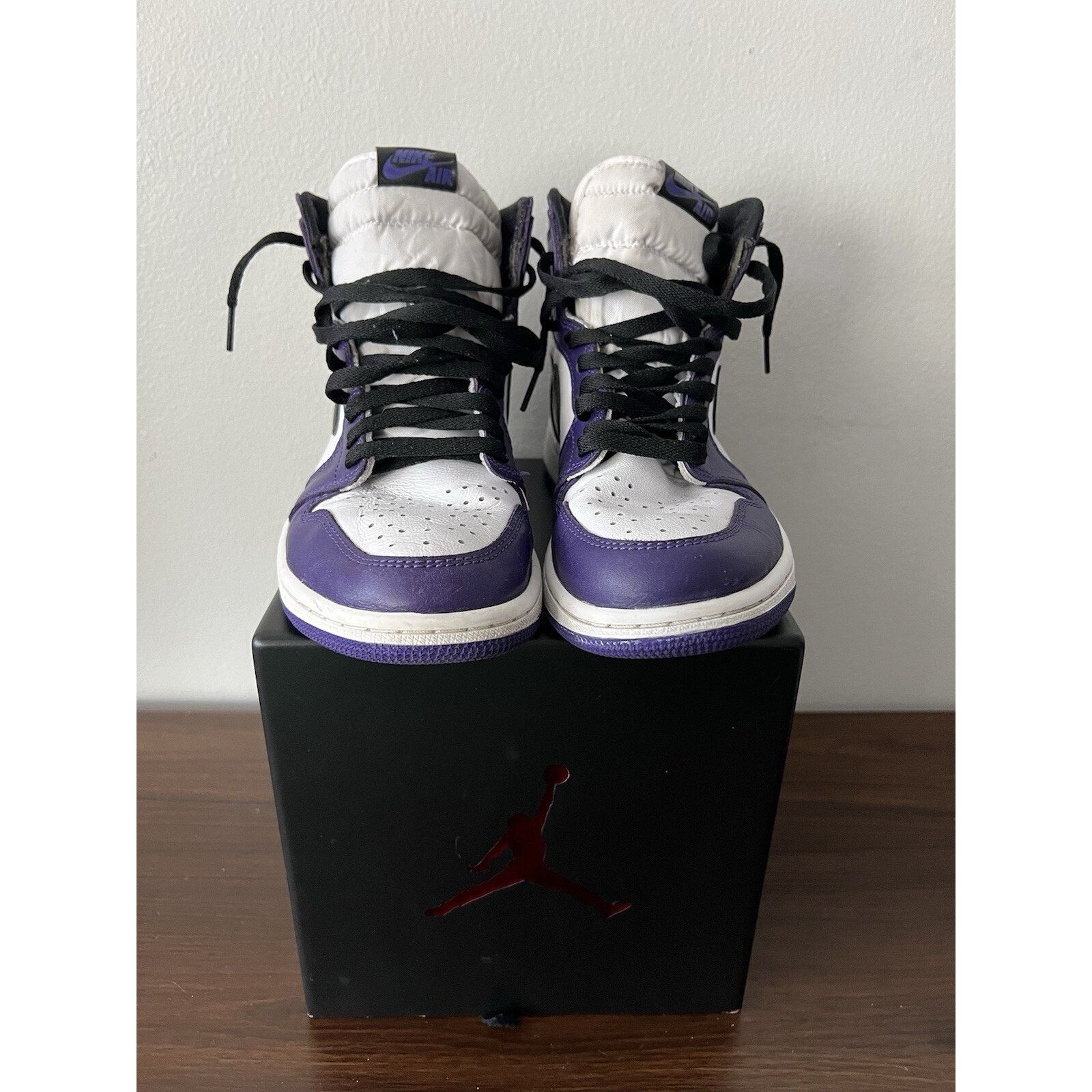 Nike Nike Air Jordan 1 High Court Purple White size 8 OG I Retro Size US 8 / EU 41 - 3 Thumbnail