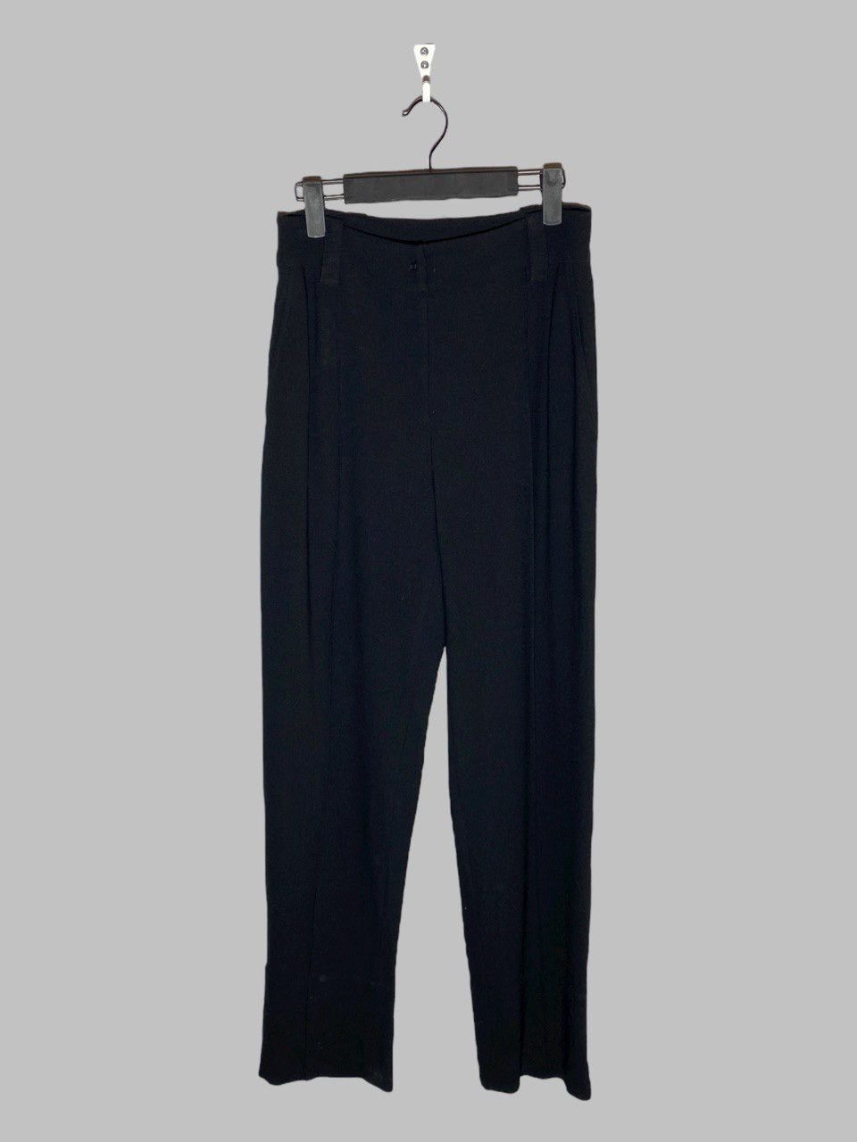 Annette Gortz Annette Gortz Black Straight Pleated Pants Size 26" / US 2 / IT 38 - 1 Thumbnail
