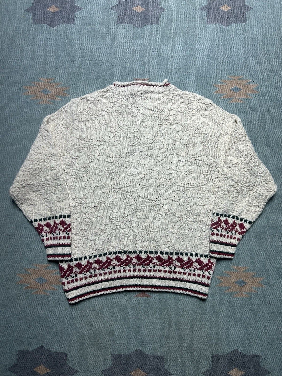 Vintage Vtg cotton knit sweater Shenandoah cardinal bird embroider M Size M / US 6-8 / IT 42-44 - 6 Thumbnail