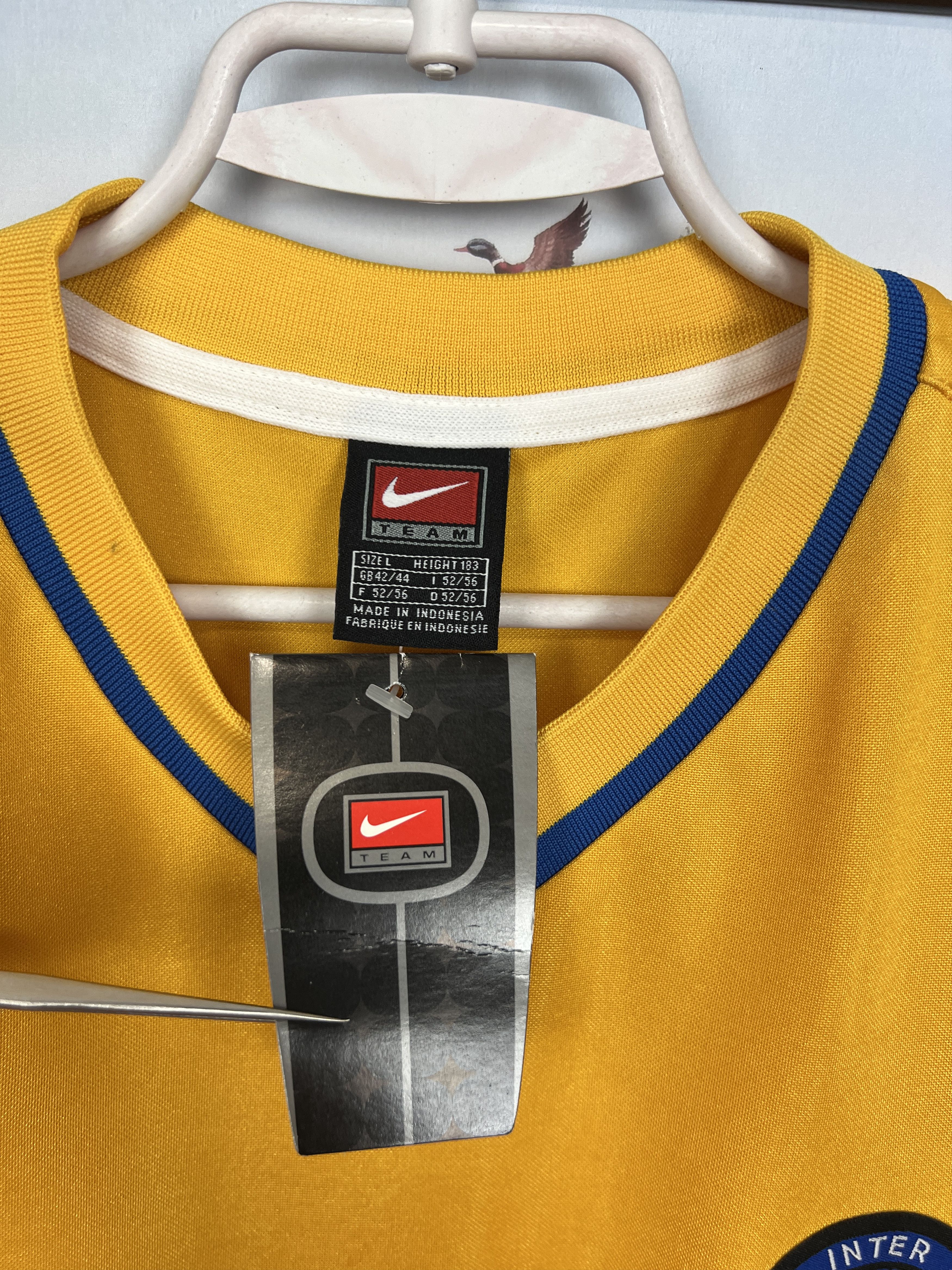 Nike Inter Milan football shirt 1999 Soccer Nike Maglia Tee Size US L / EU 52-54 / 3 - 9 Thumbnail