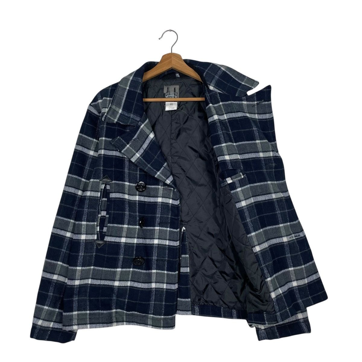 Japanese Brand Octopus Army Tartan Double Breasted Jacket Size US M / EU 48-50 / 2 - 9 Thumbnail