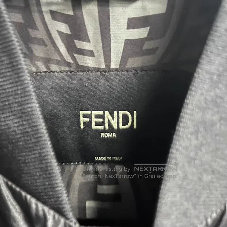 Fendi Fendi Black High-tech Fabric Slim Jacket with Removable Sl Size US M / EU 48-50 / 2 - 5 Thumbnail