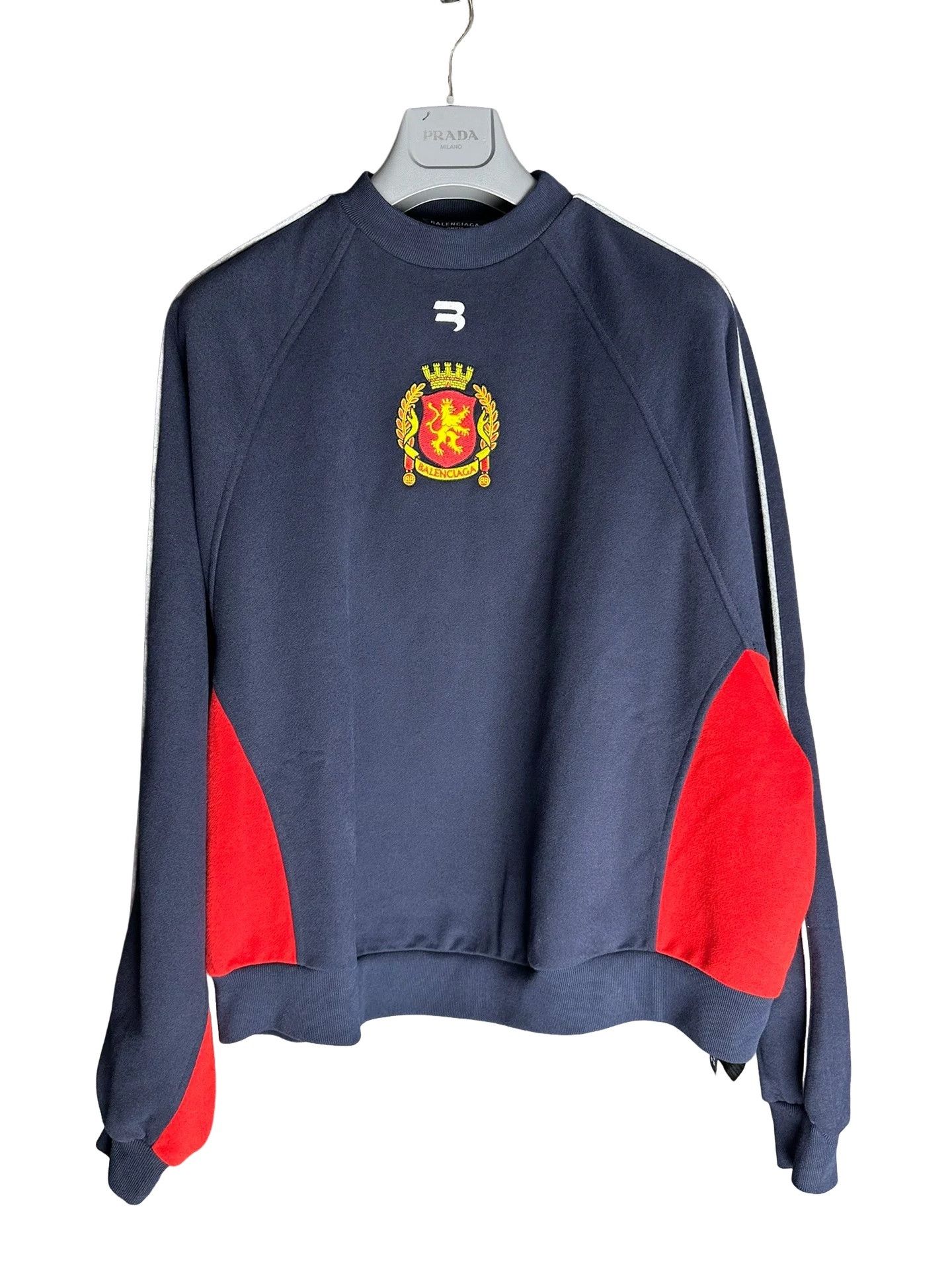 Balenciaga Balenciaga Sporty B Crest Paneled Sweatshirt Size S Size US S / EU 44-46 / 1 - 1 Thumbnail