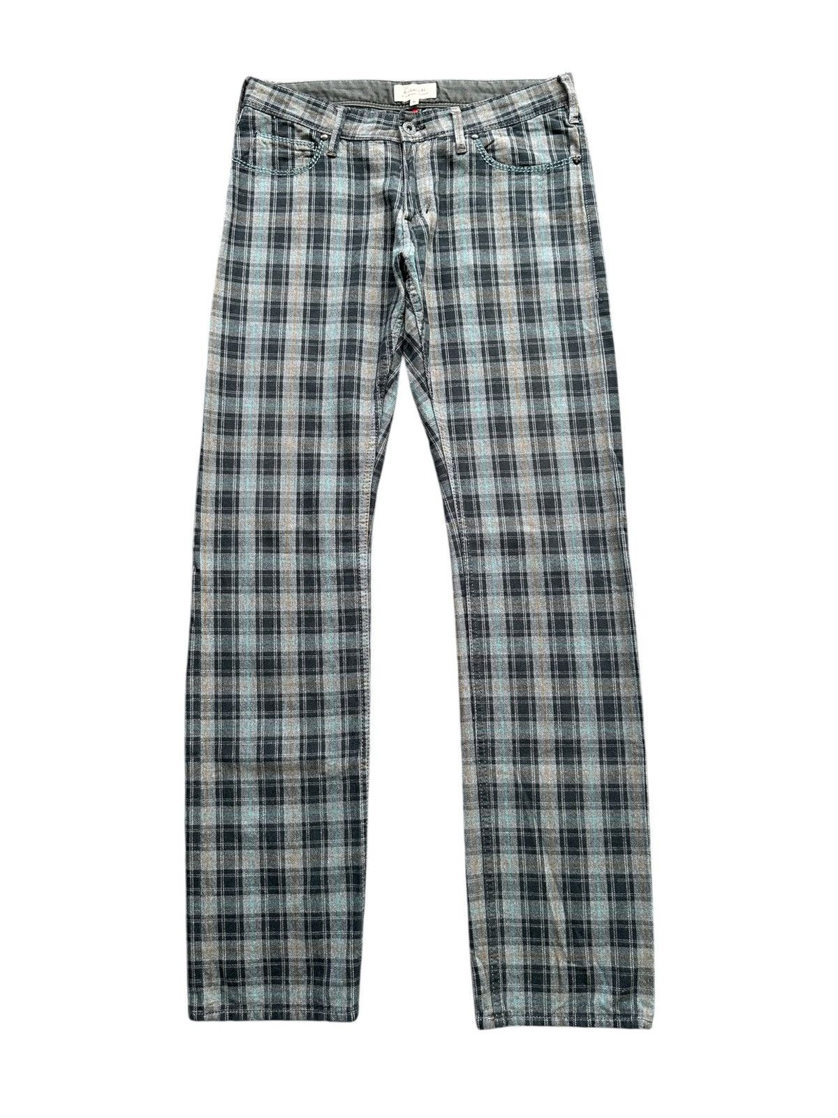 Japanese Brand 2000's Hiromichi by Hiromichi Nakano plaid pant Size US 31 - 1 Thumbnail
