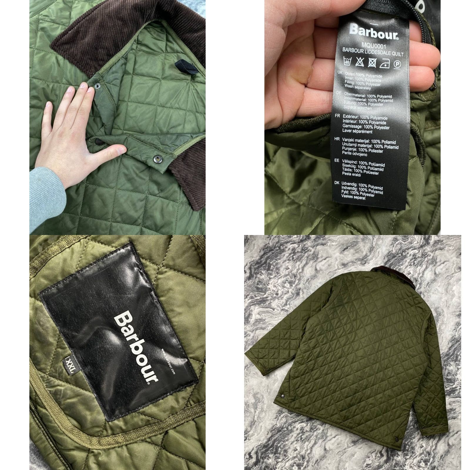 Barbour Barbour Liddesdale Jacket Men 2XL Green Barbour Liddesdale Quilted Jacket Coat Fall Winter Wool Polyester Polyamide Casual Vintage: No Size US XXL / EU 58 / 5 - 8 Thumbnail