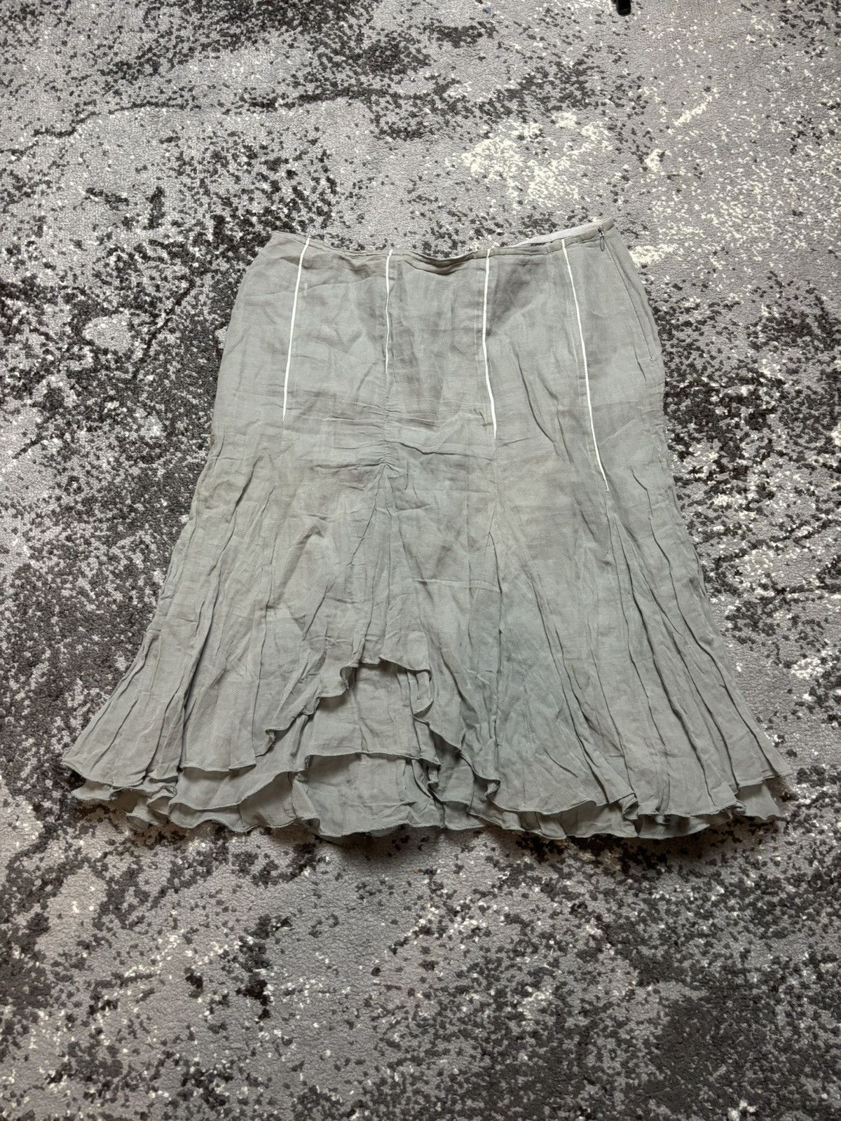 Other Vintage y2k asymmetrical Atmos Opium Midi Skirt Size 25" / US 0 / IT 36 - 1 Thumbnail