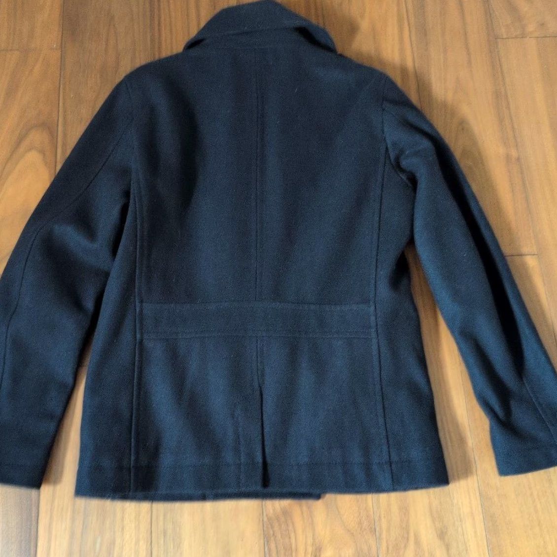 Diesel Diesel Coat Navy Leather Trim M Used Japan Women Wool Blend Casual Coat Size US M / EU 48-50 / 2 - 3 Thumbnail