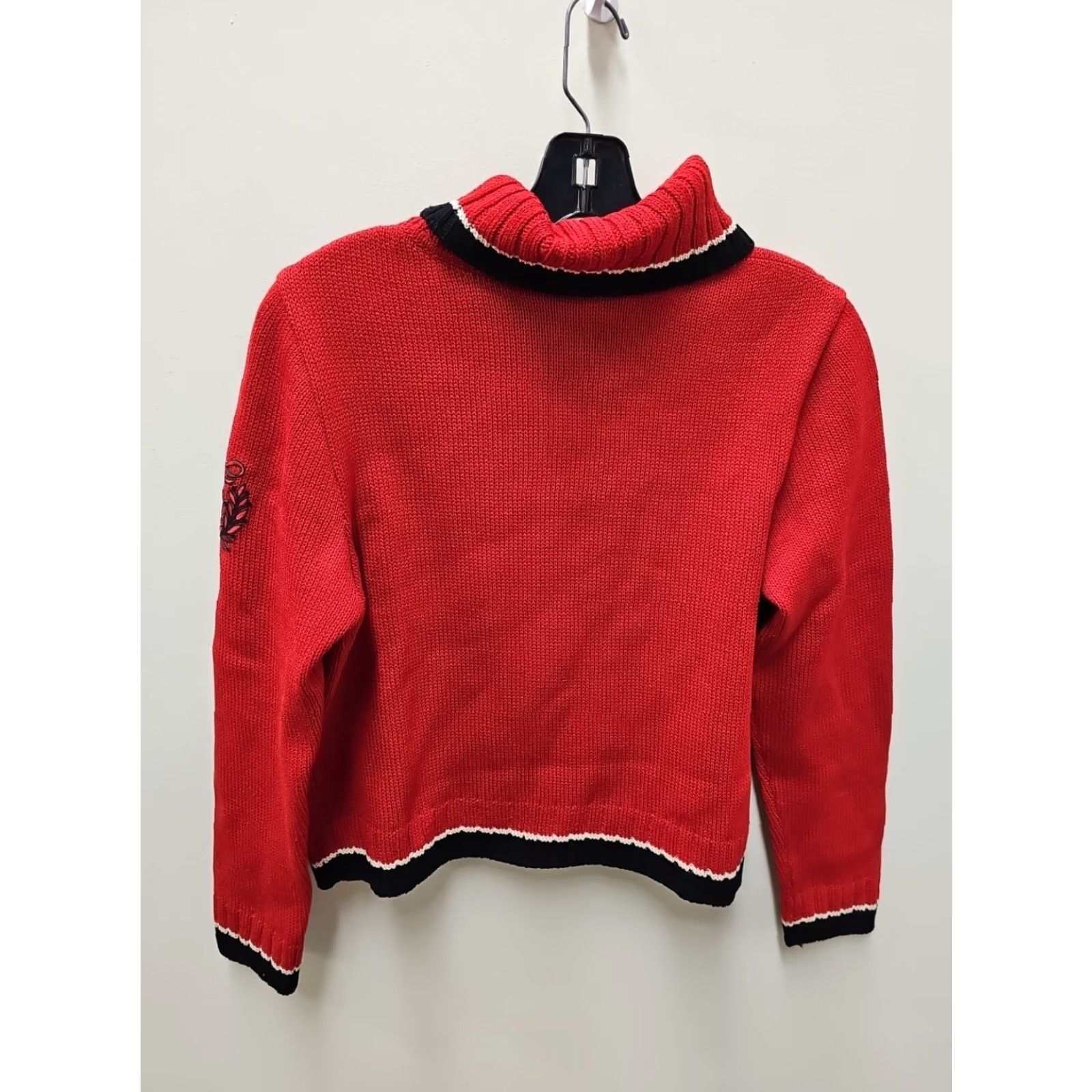 Logo 7 St John Sport Red Turtleneck Top Sweater Logo Crest Size P Petite Womens Pullover Knit Long Sleeve Casual Size S / US 4 / IT 40 - 5 Thumbnail
