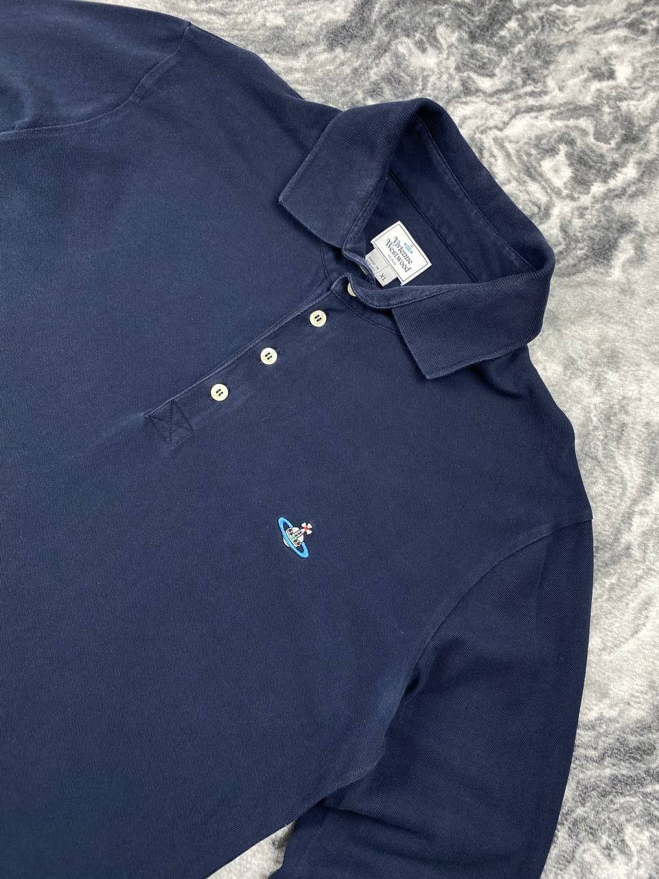 Vivienne Westwood Vivienne Westwood Polo Long Sleeve Orb Logo Basic Men Size US XL / EU 56 / 4 - 6 Thumbnail