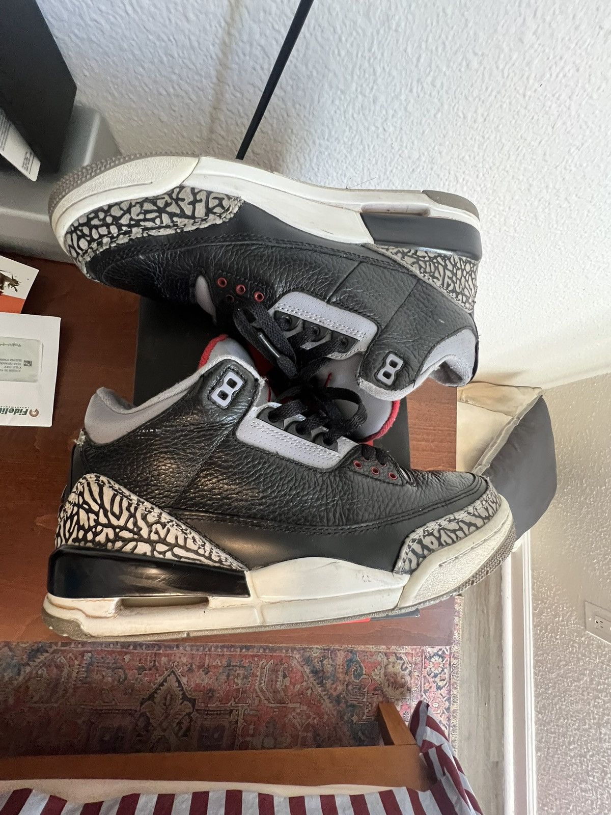 Jordan Brand × Vintage Air Jordan 3 “black cement” Size US 9 / EU 42 - 1 Thumbnail