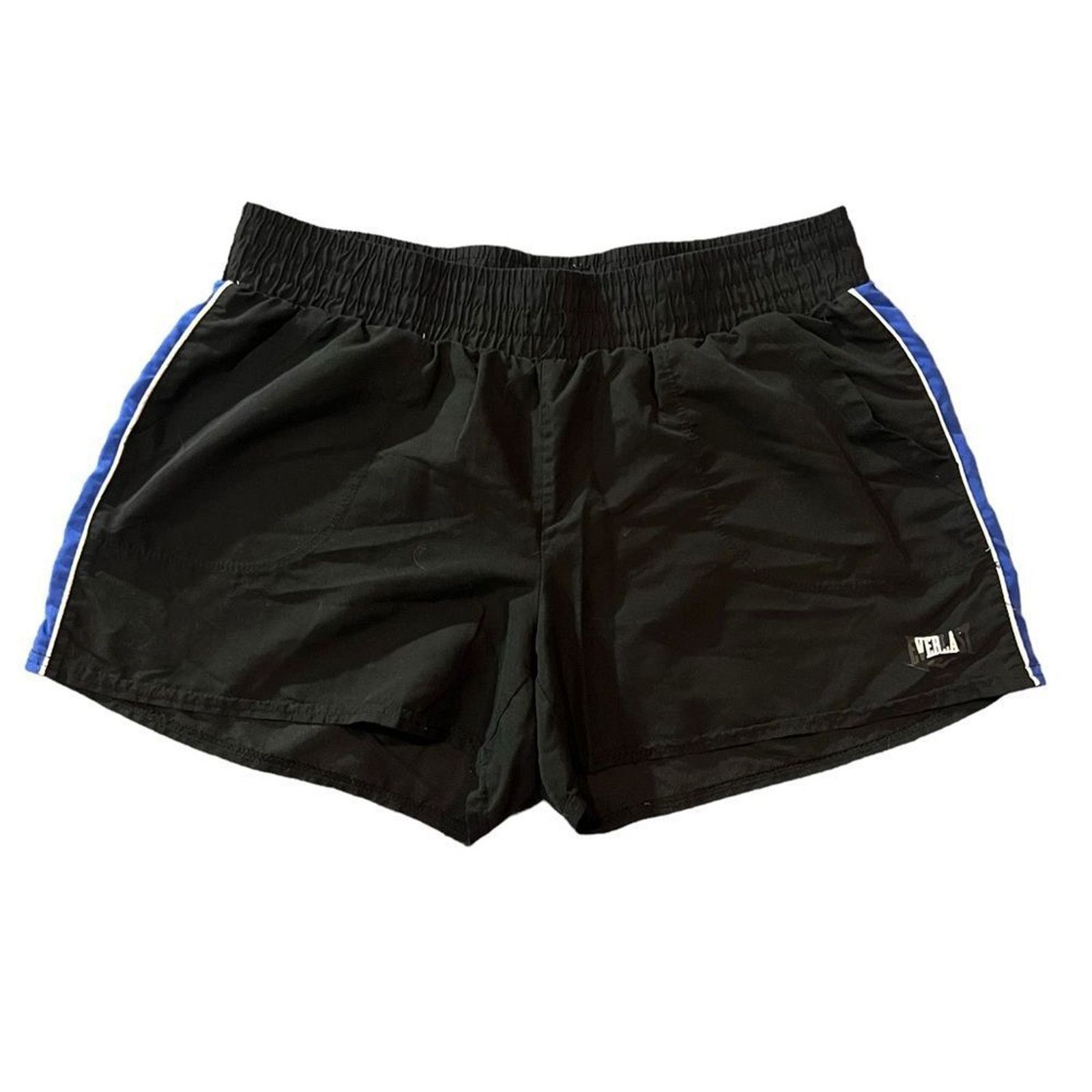 Everlast Everlast Women's Boxing Training Shorts Black Blue/White Size 28" / US 6 / IT 42 - 2 Thumbnail