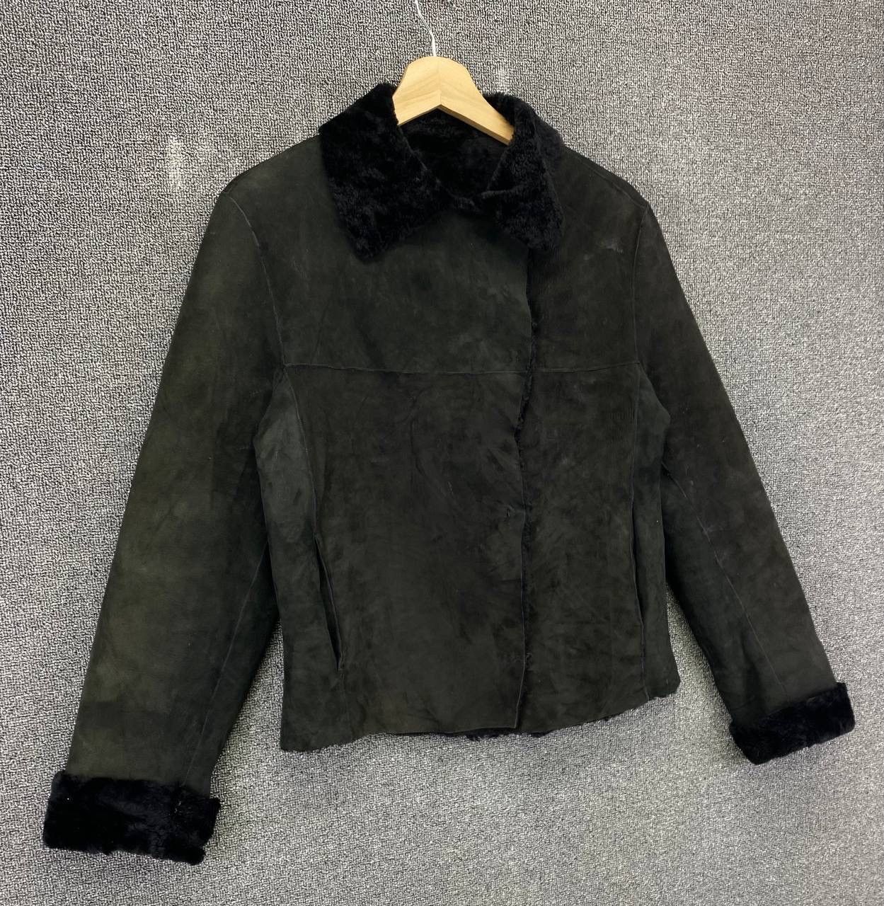 Leather Vintage Joseph Faux Fur Lamb Skin Leather Jacket Size M / US 6-8 / IT 42-44 - 2 Thumbnail
