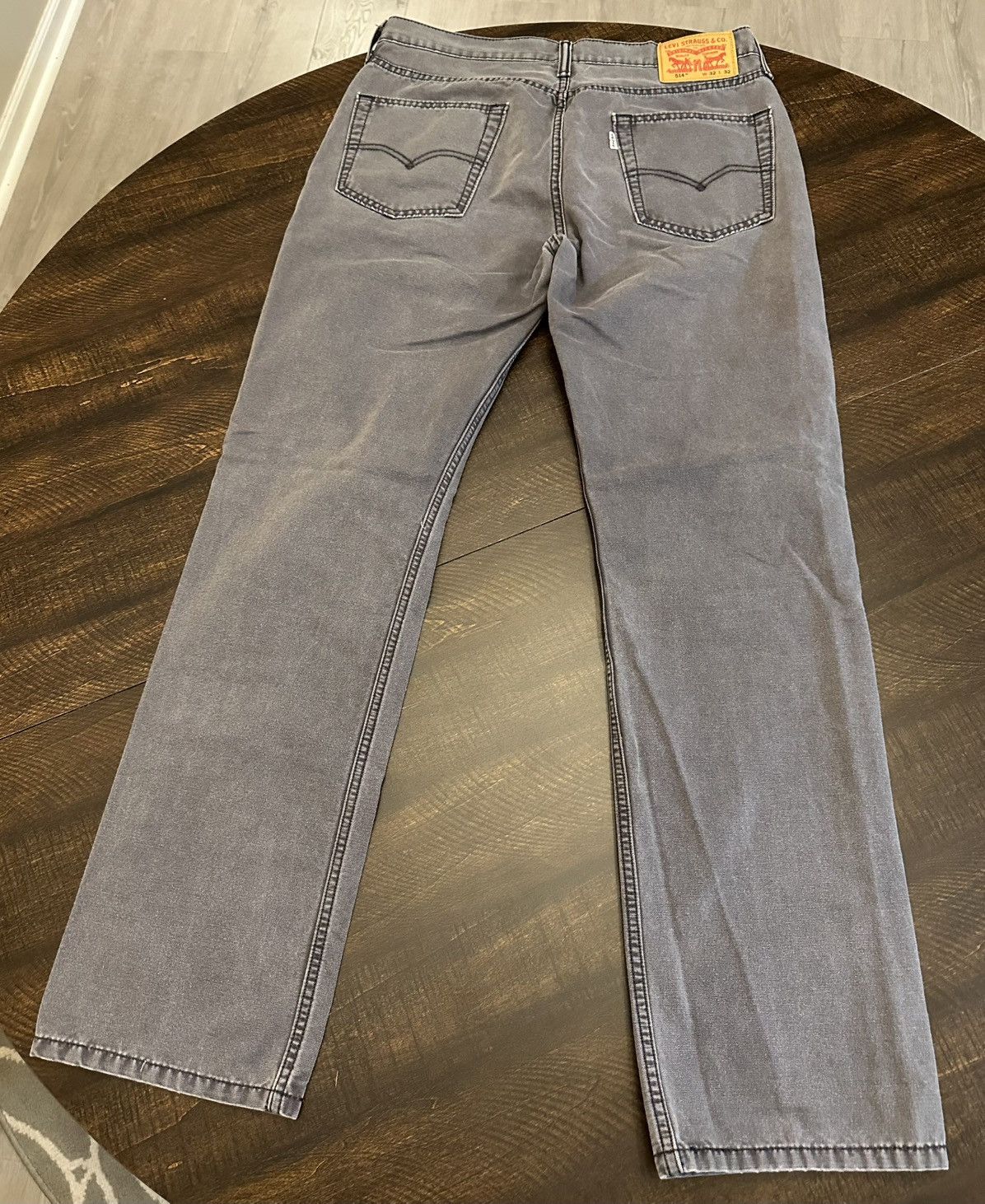 Levi's Levis 514 Men’s Gray Jeans White Tab 32x32 Measures 32x31 Size US 32 / EU 48 - 10 Thumbnail