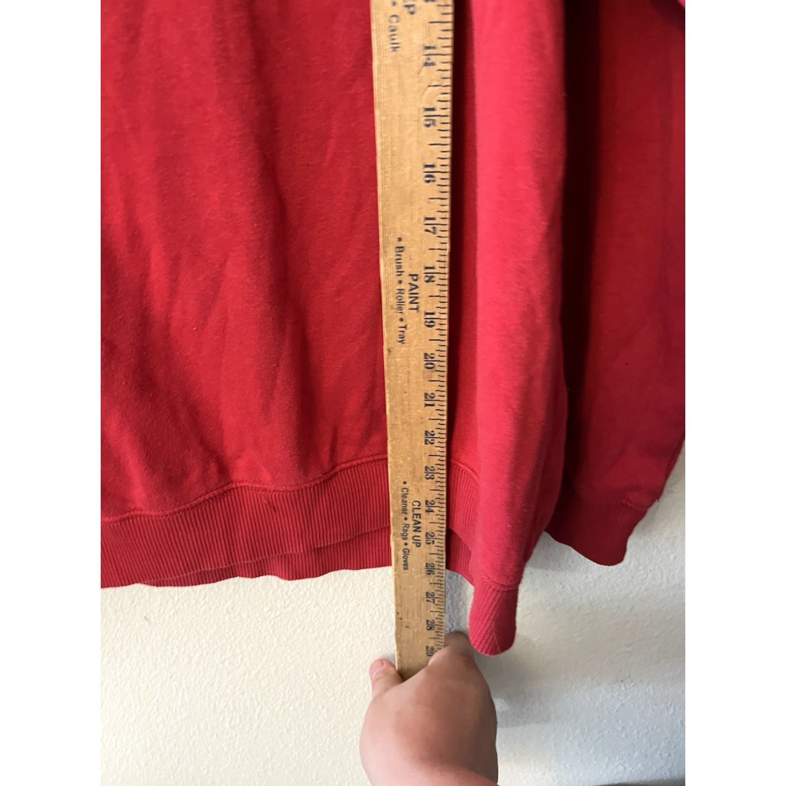 American Eagle Outfitters American Eagle Hoodie Womens Small Red Solid Sweatshirt Jegging Fit Ahh Mazingly Size S / US 4 / IT 40 - 4 Thumbnail