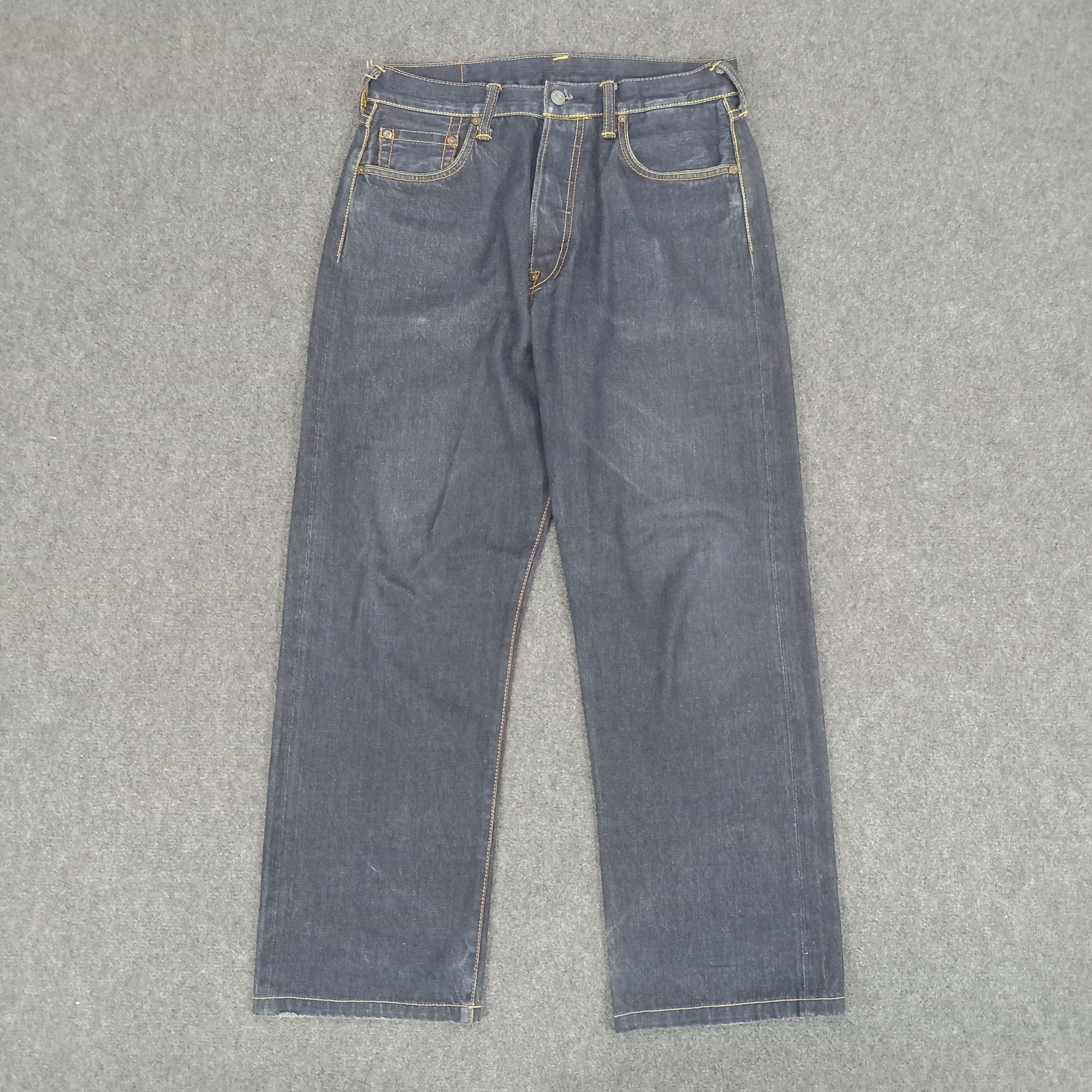 Evisu × Vintage Evisu Japanese Brand Daicock Art Denim Jeans Size US 31 - 5 Thumbnail