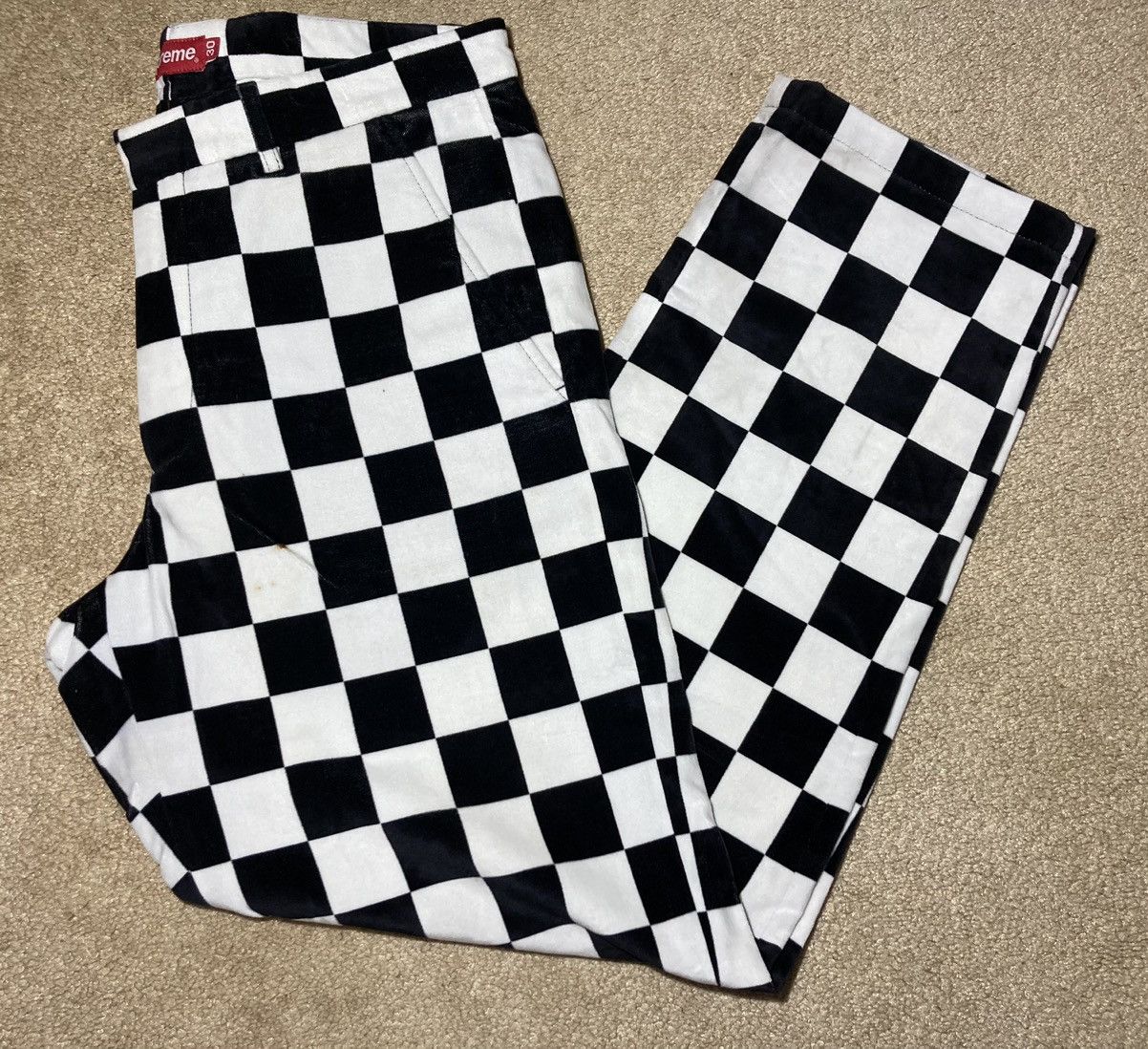 Supreme FW20 Supreme Velvet Checkerboard 30 Checker 2020 Pattern 00s |  Grailed